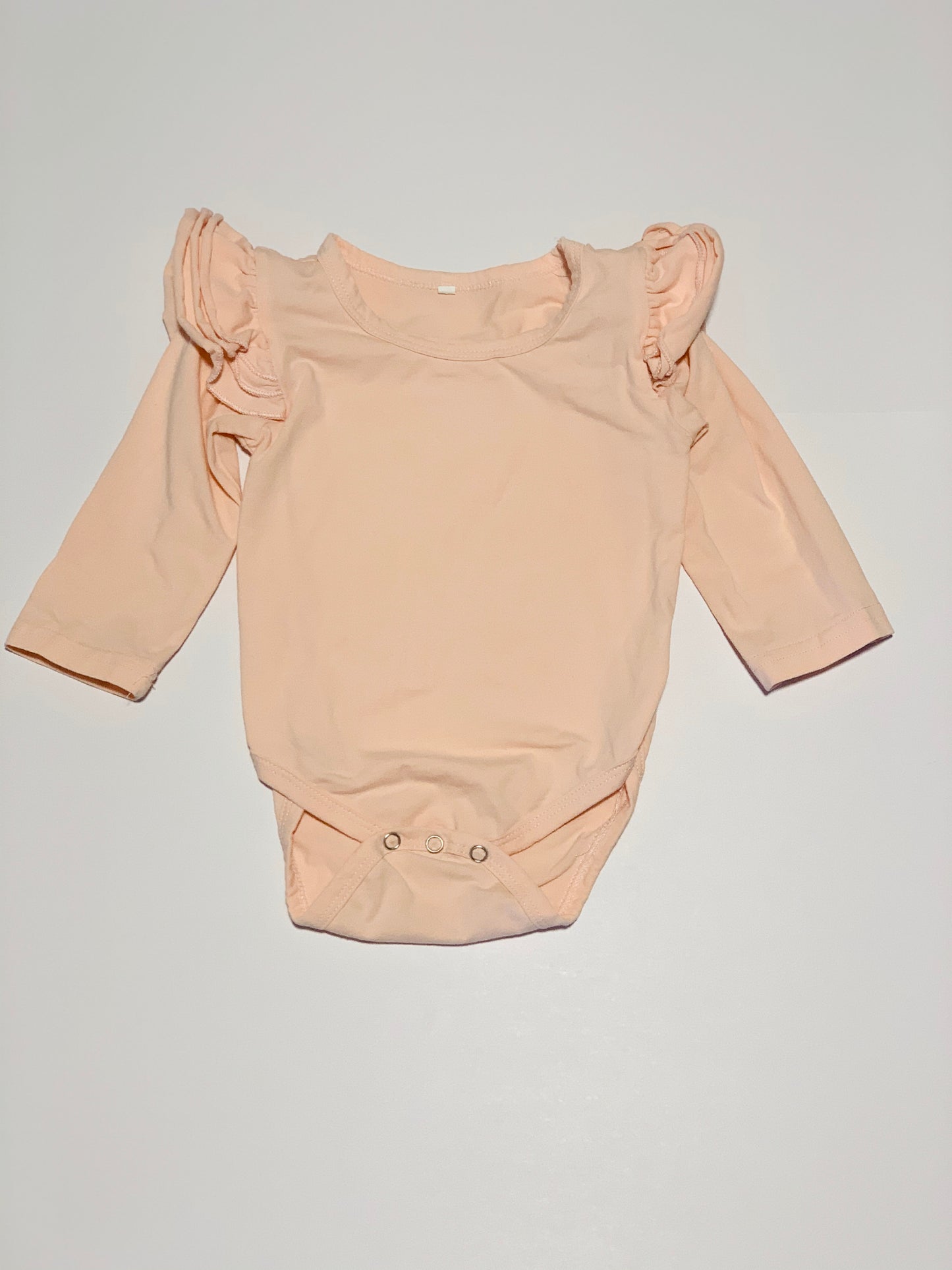 Pink ruffle sleeve bodysuit - Size 1
