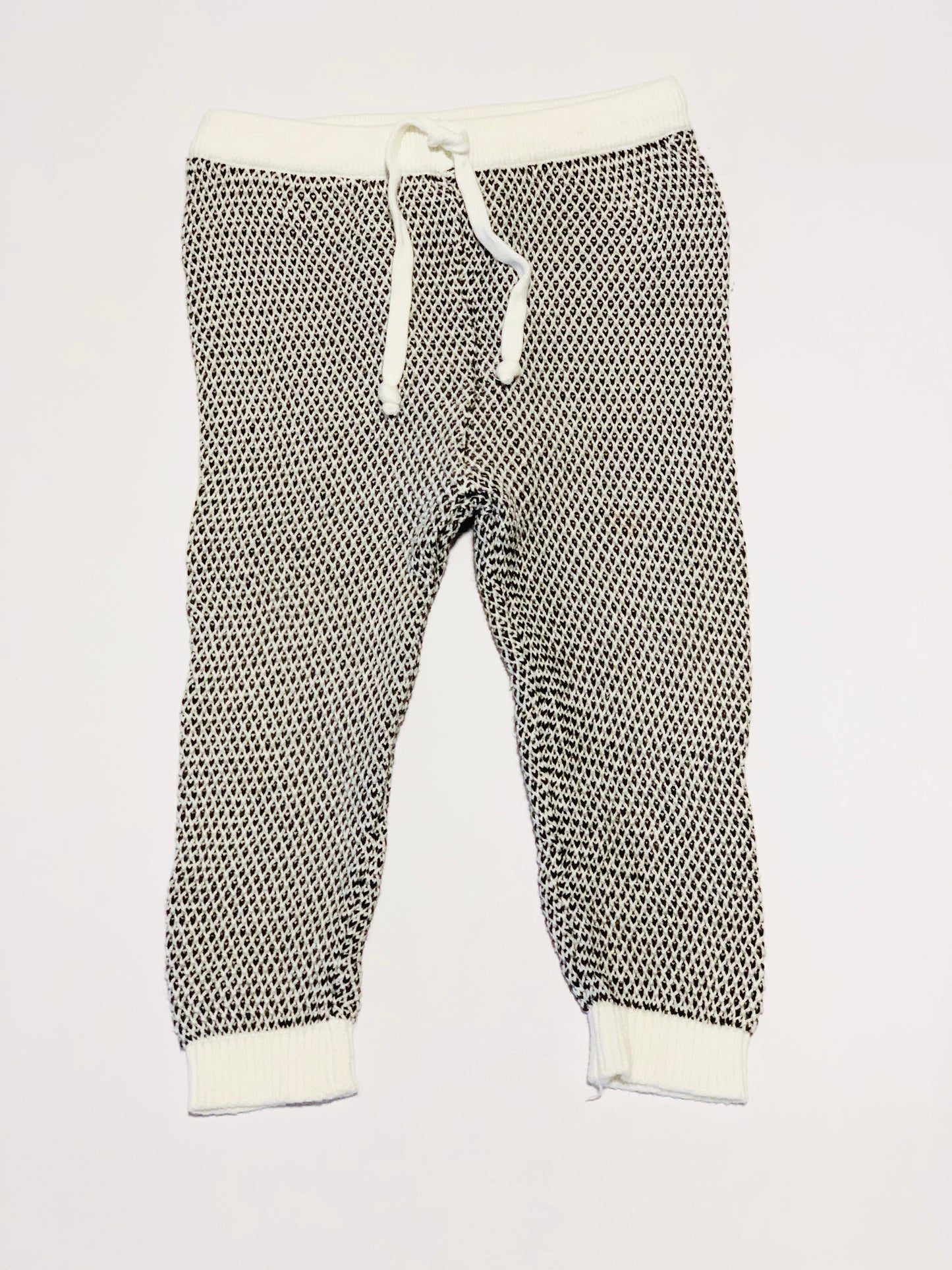 Black and white knit pants - Size 00