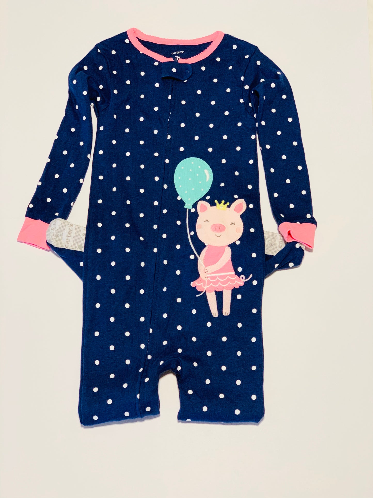Navy pig onesie - Size 3