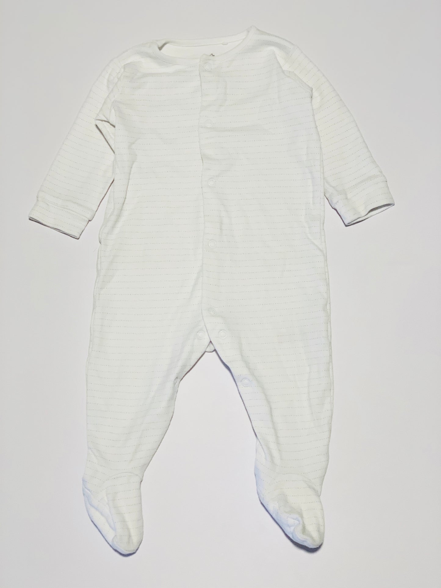 White striped onesie - Size 6-9 months