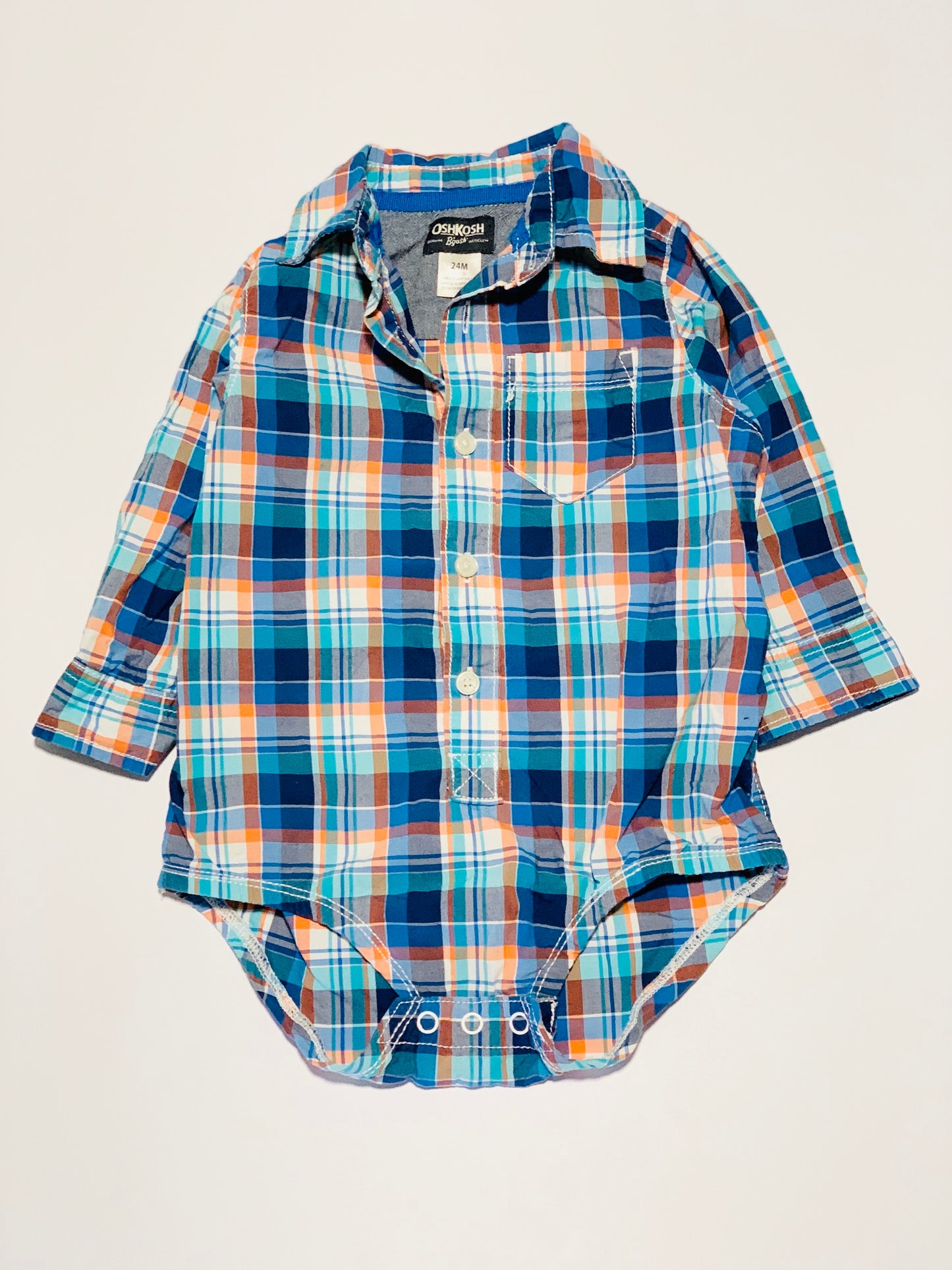 Checkered bodysuit shirt - Size 2