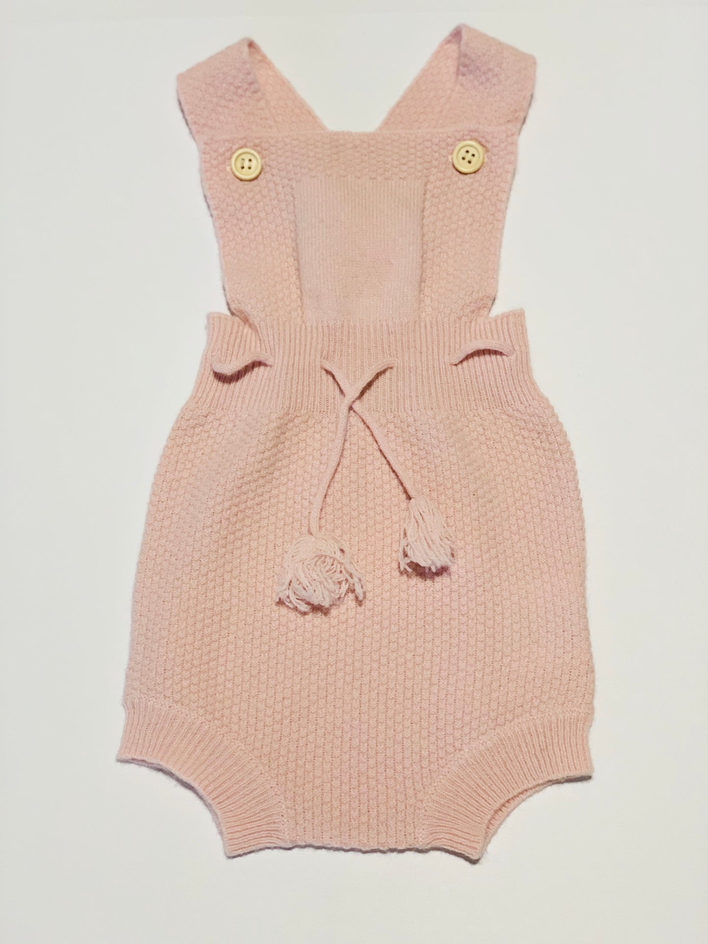 Pink woolen romper - Size 000
