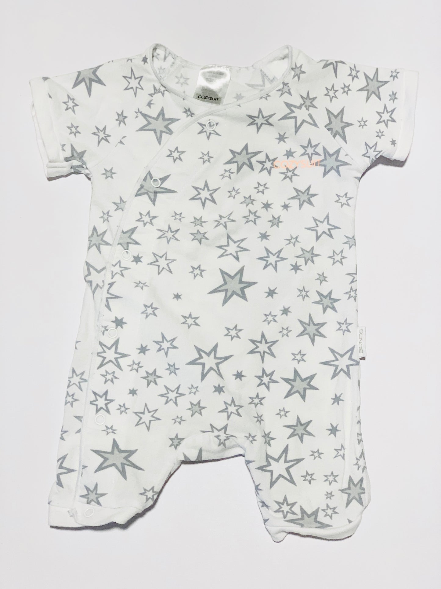 Grey stars Cosysuit - Size 0000