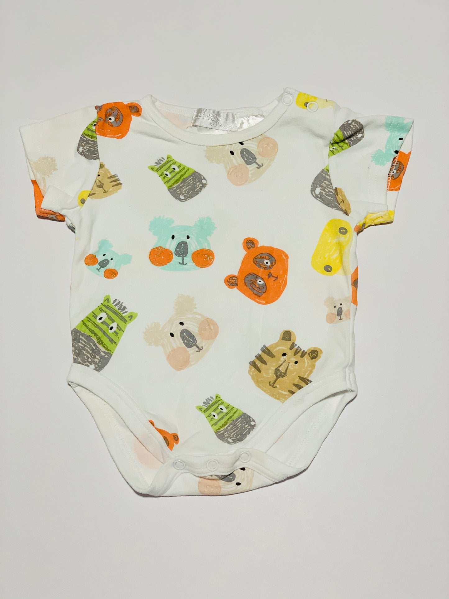 Animal faces bodysuit - Size 000