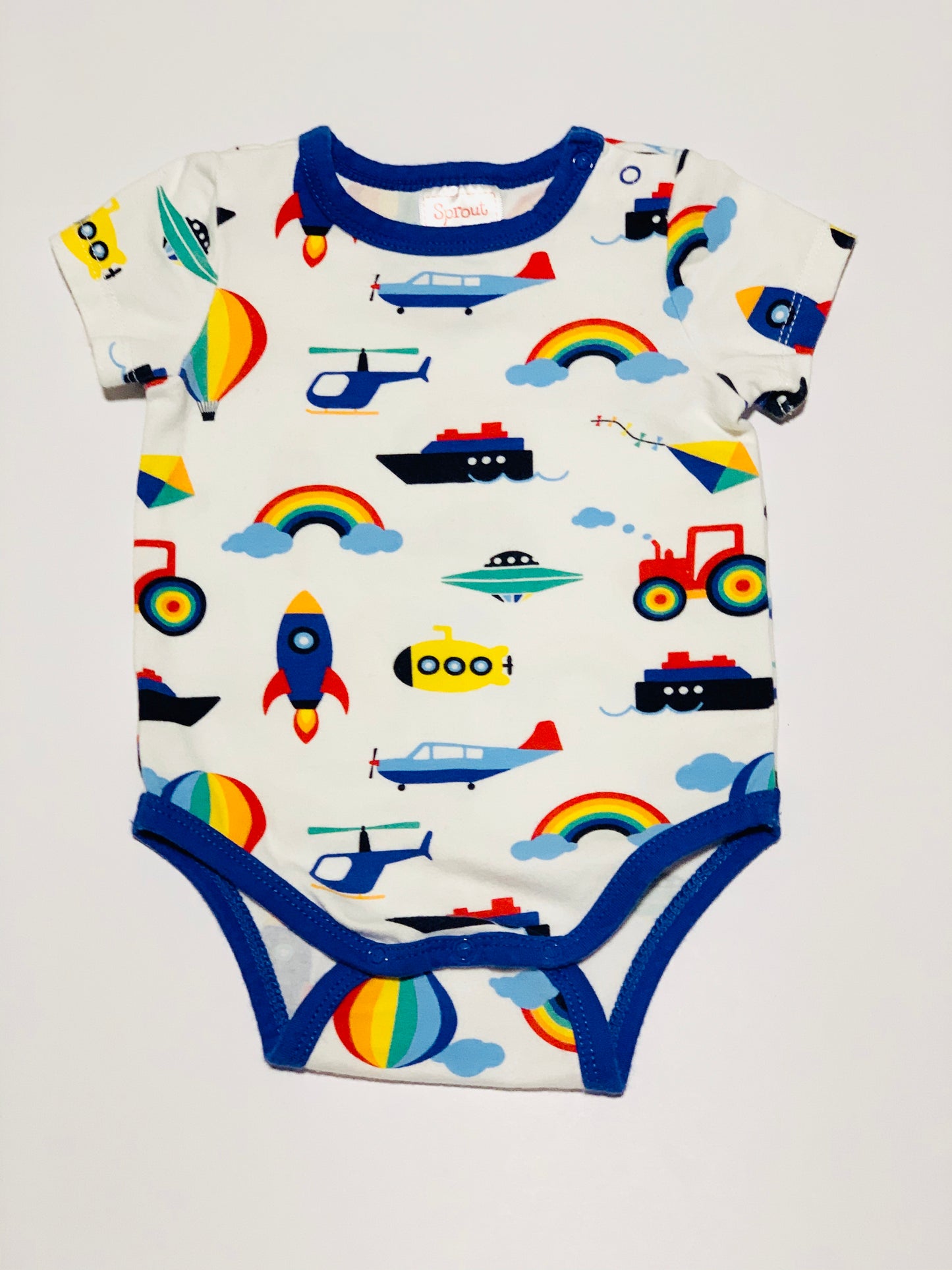 Rainbow vehicles bodysuit - Size 000