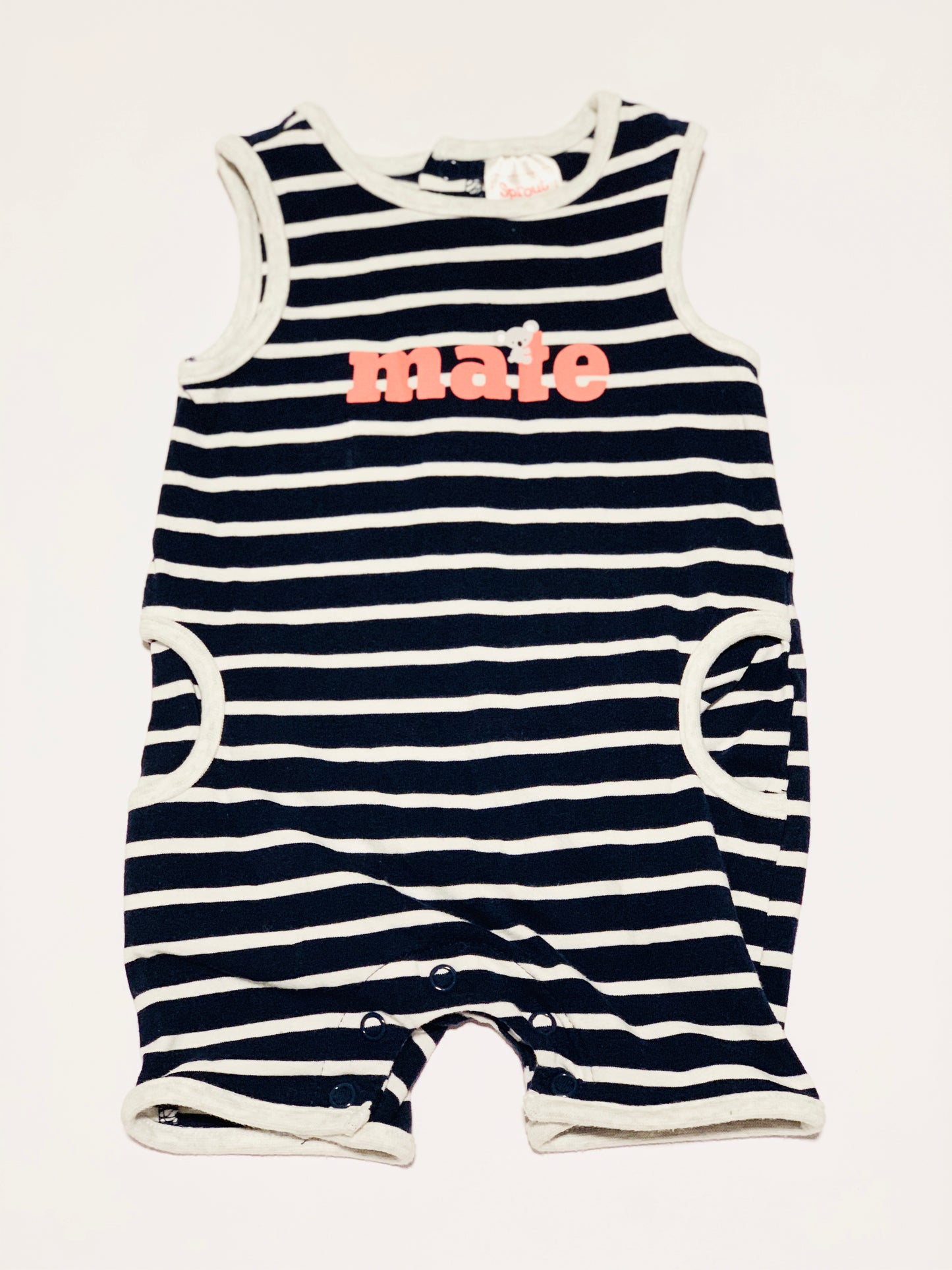 Striped mate romper - Size 000