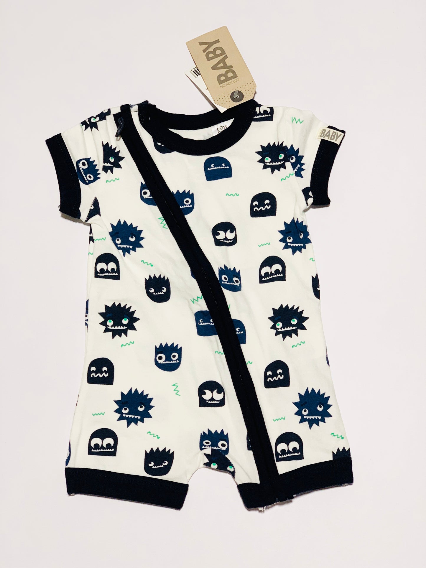 Monster zip romper brand new - Size 000