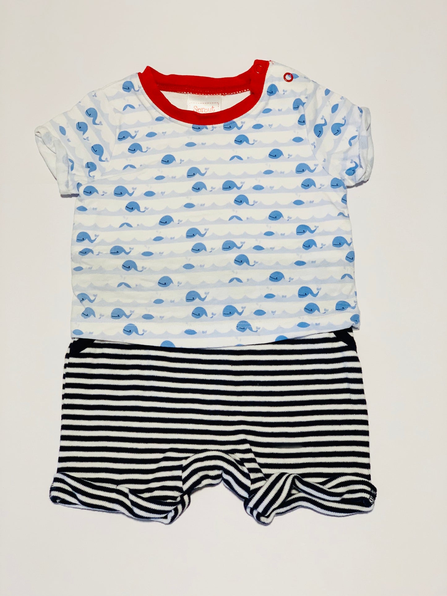 Whales romper - Size 00