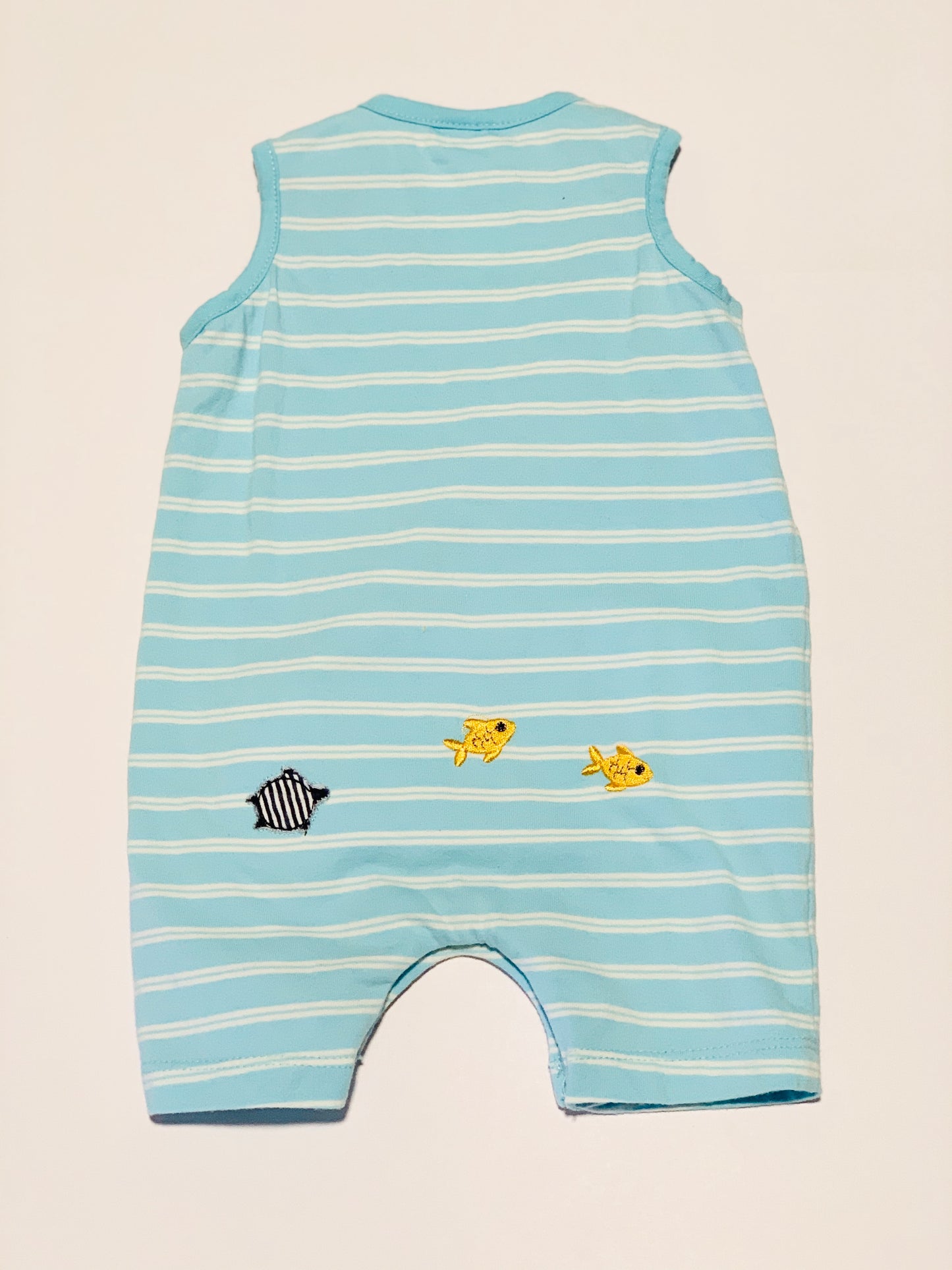 Striped turtles romper - Size 00