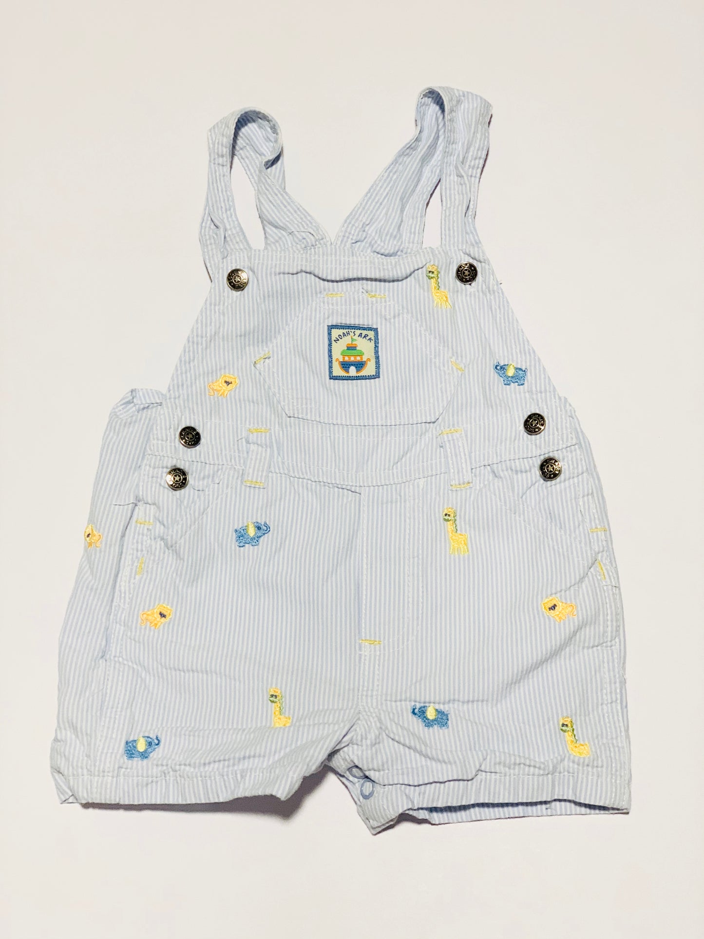 Noah's ark overalls - Size 6-9 months