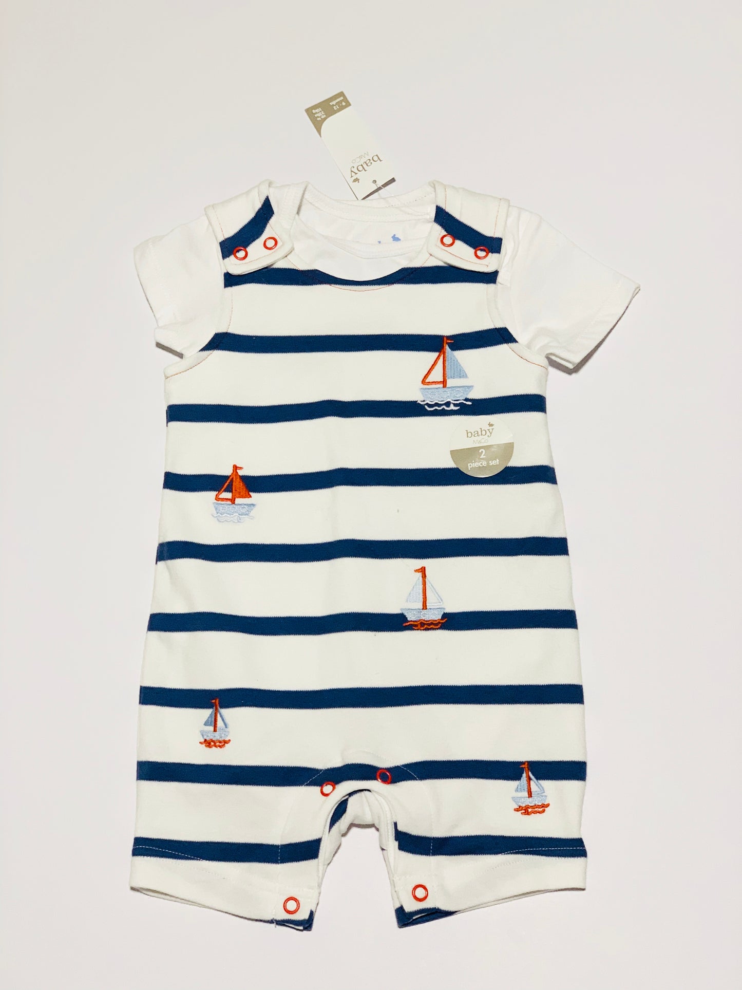 Sailboat 2 piece set brand new - Size 9-12 months