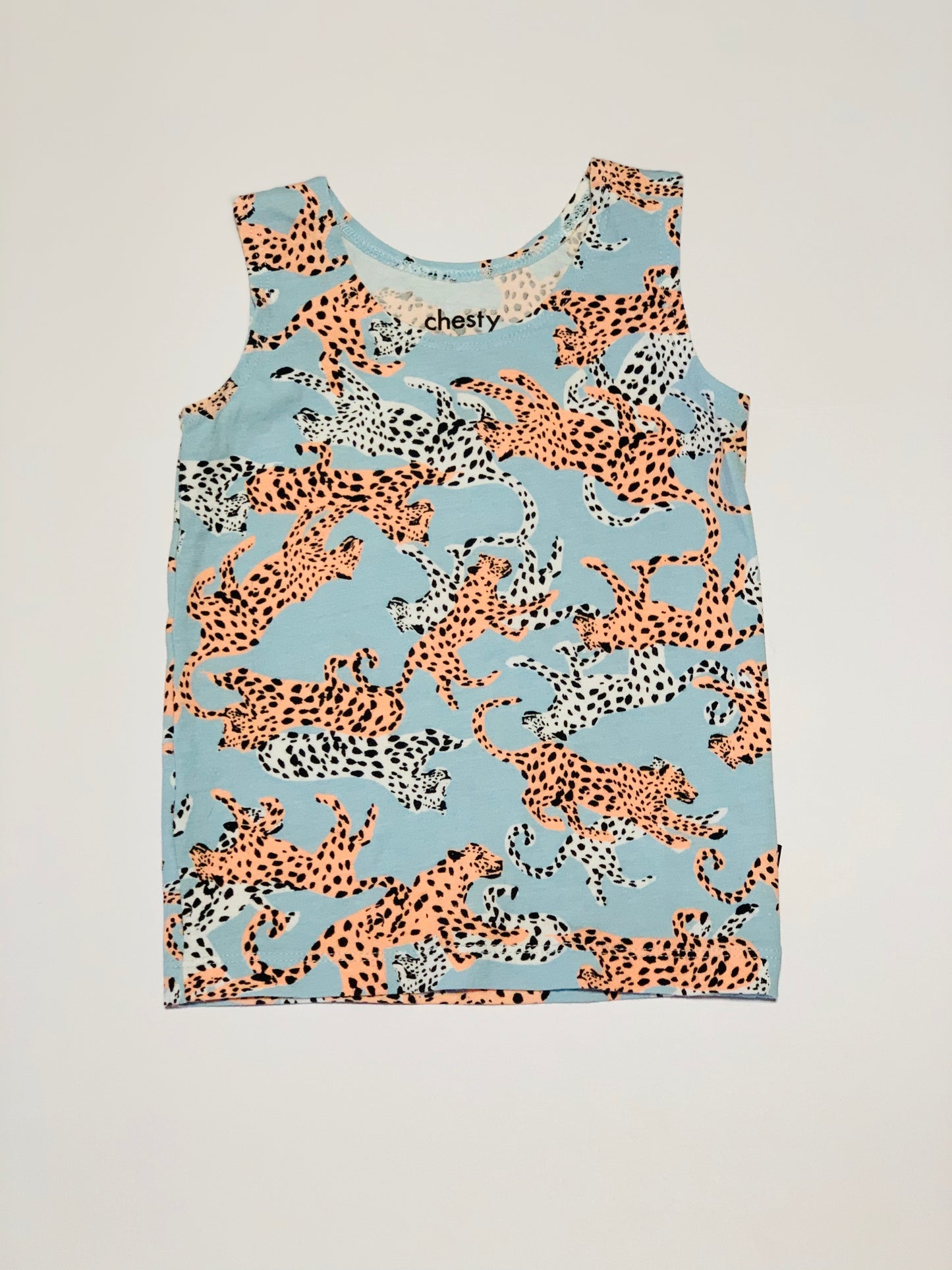 Cheetah chesty singlet - Size 1
