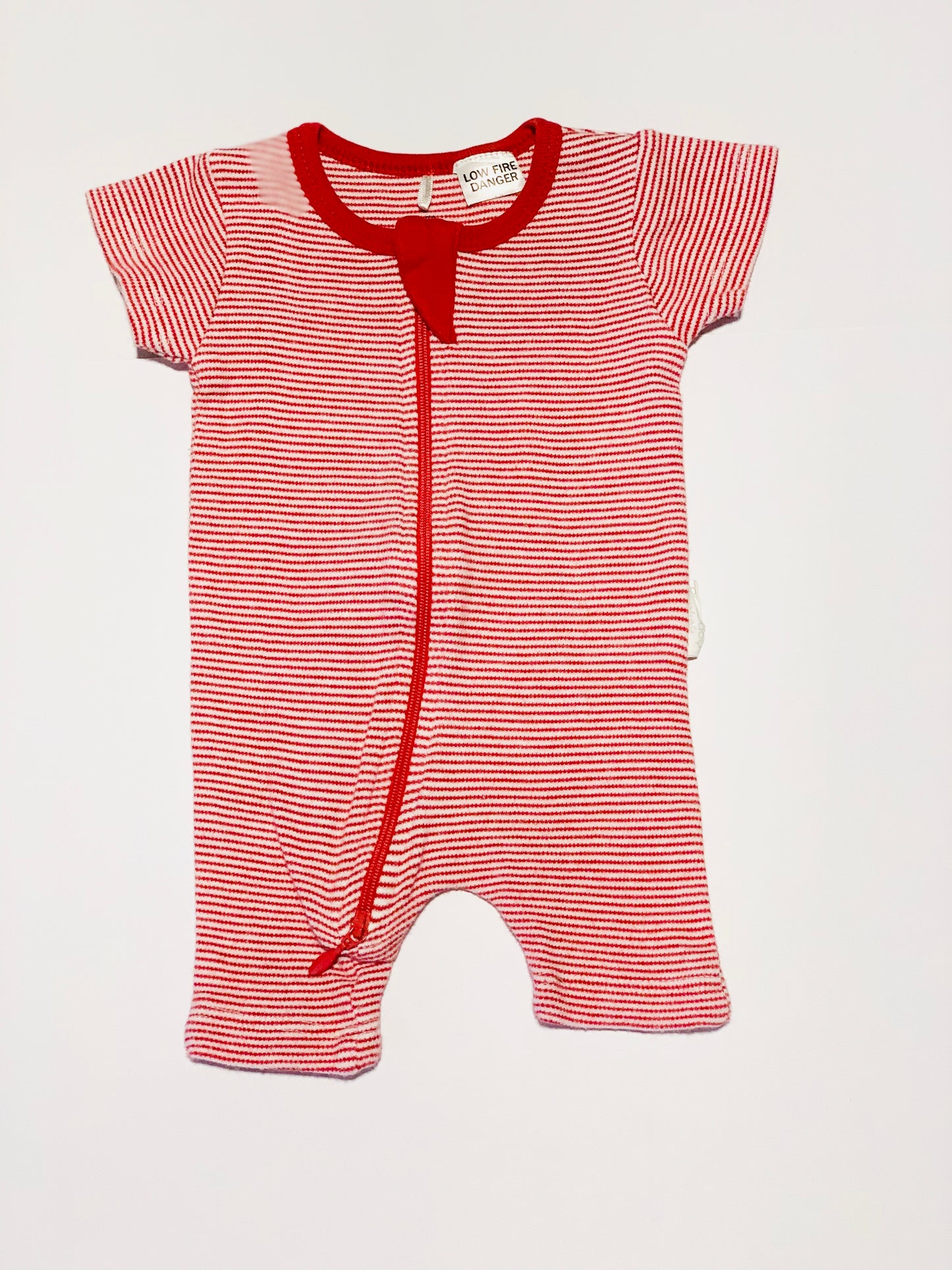 Red striped romper - Size 0000