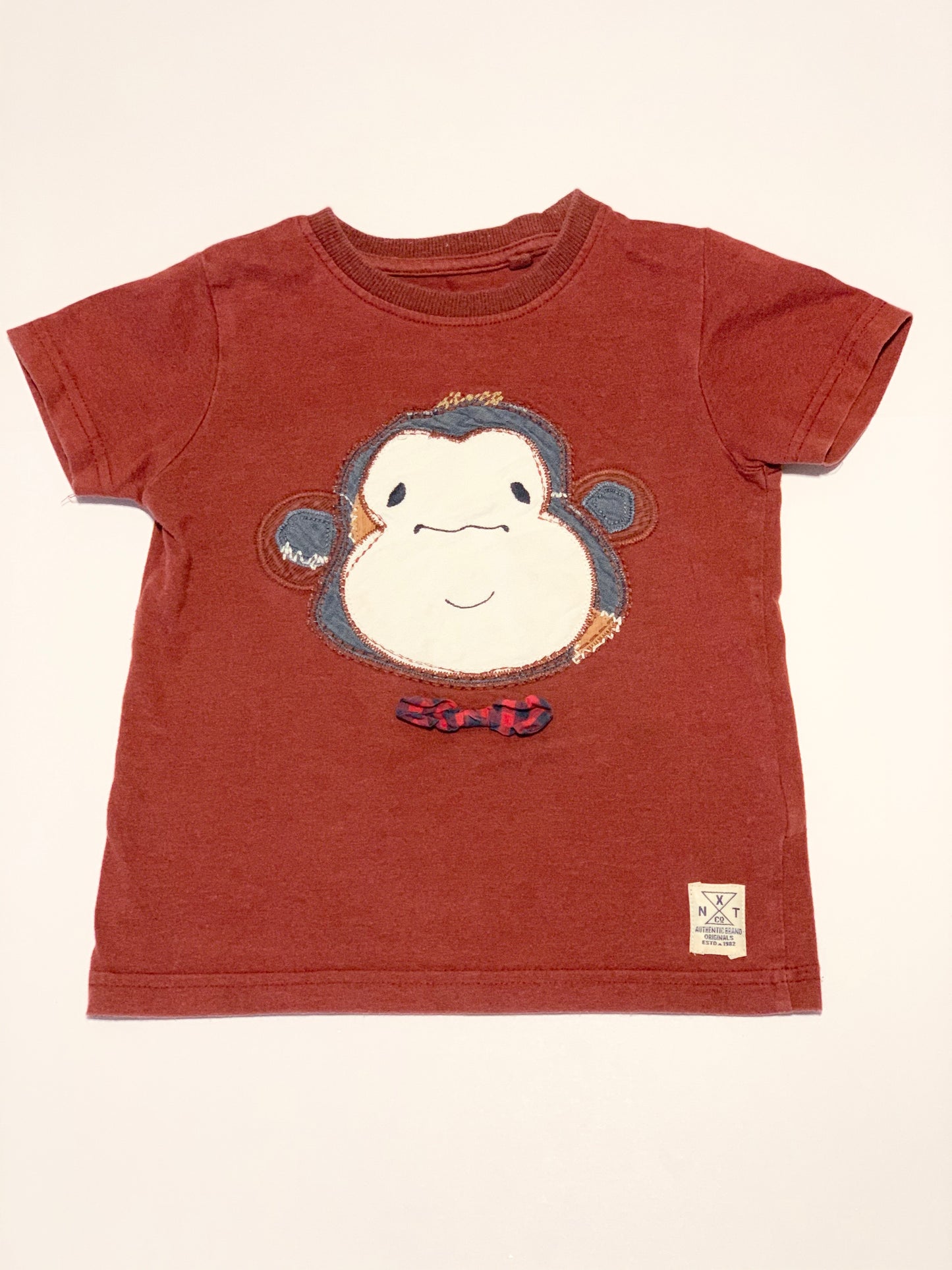 Monkey applique tee - Size 2