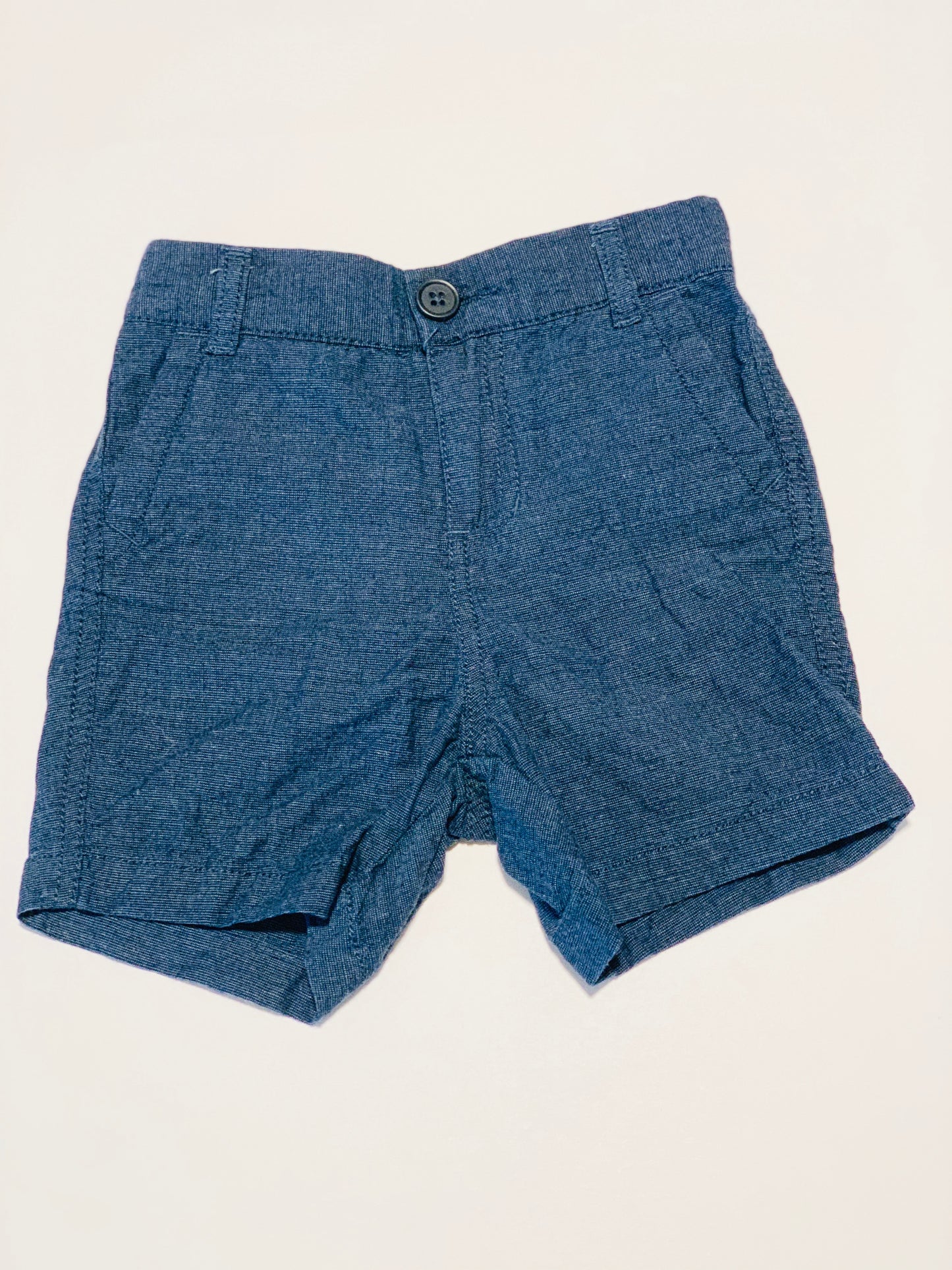 Navy woven shorts - Size 2