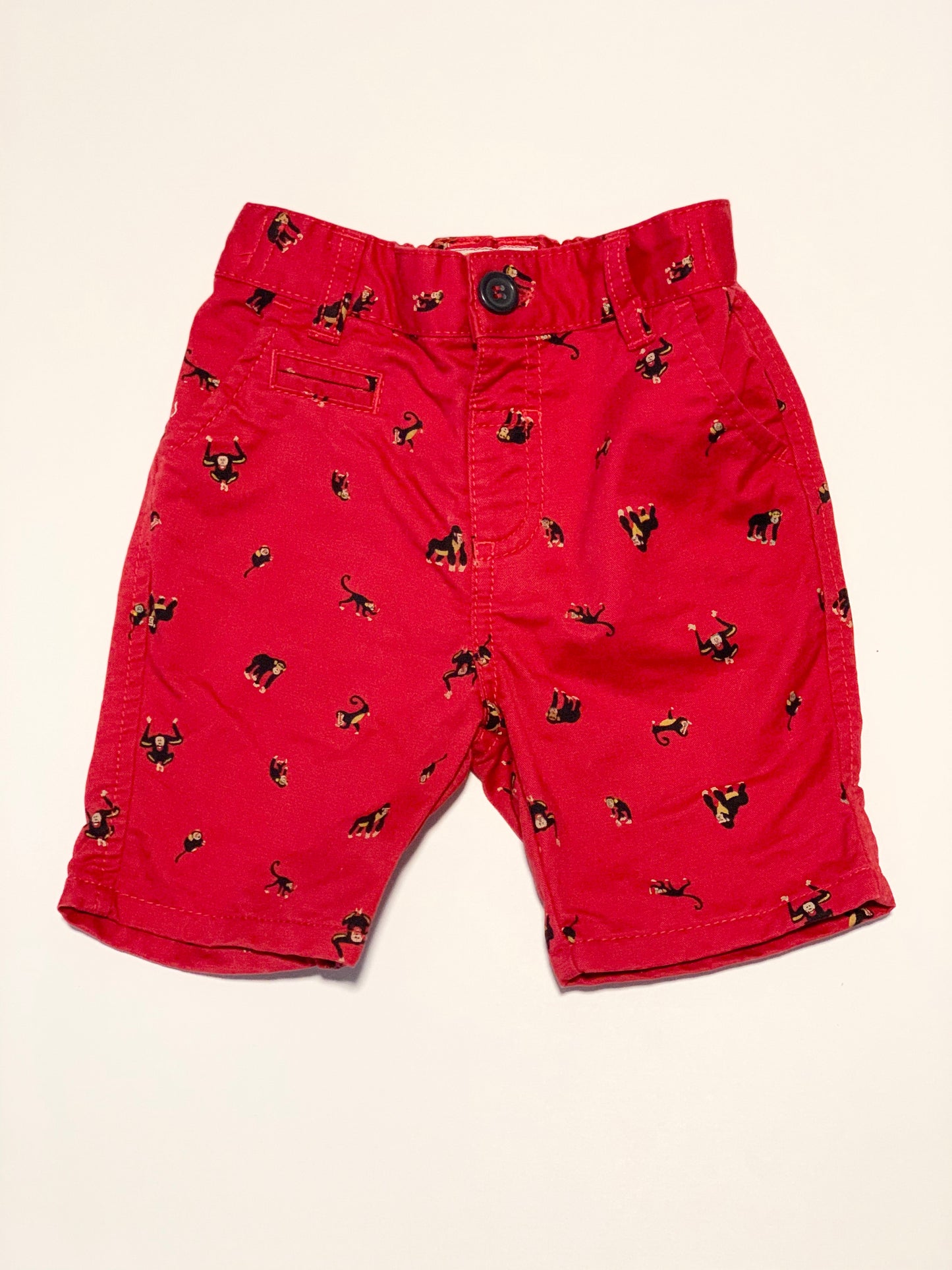 Red monkey shorts - Size 2