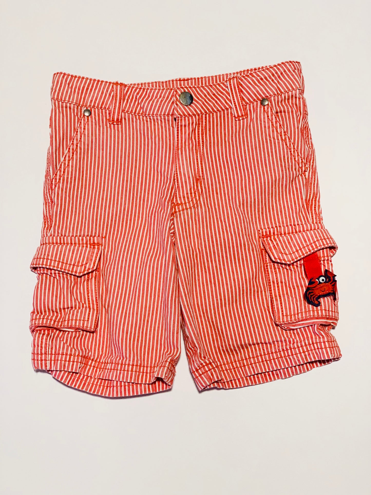 Red striped shorts - Size 2