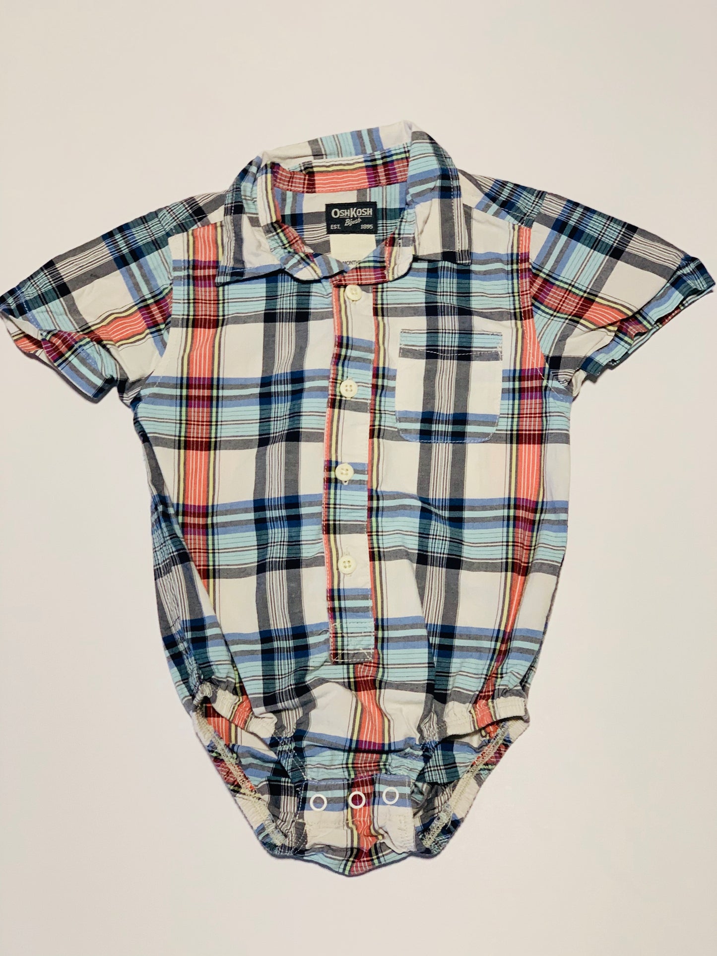 Collared shirt bodysuit - Size 18 months