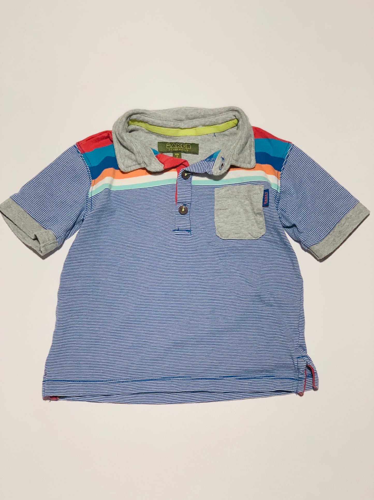 Striped polo shirt - Size 2