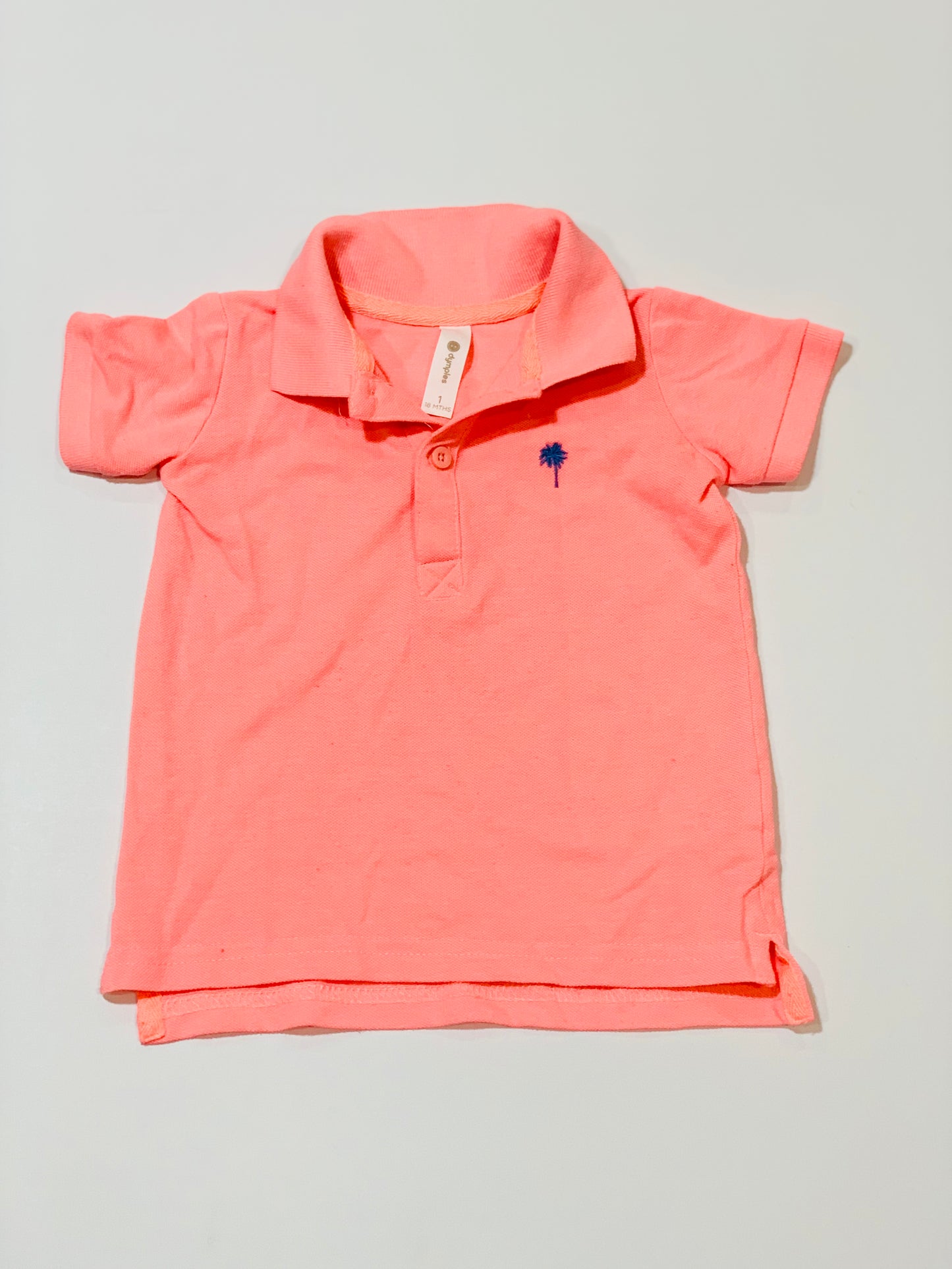 Fluro pink polo - Size 1