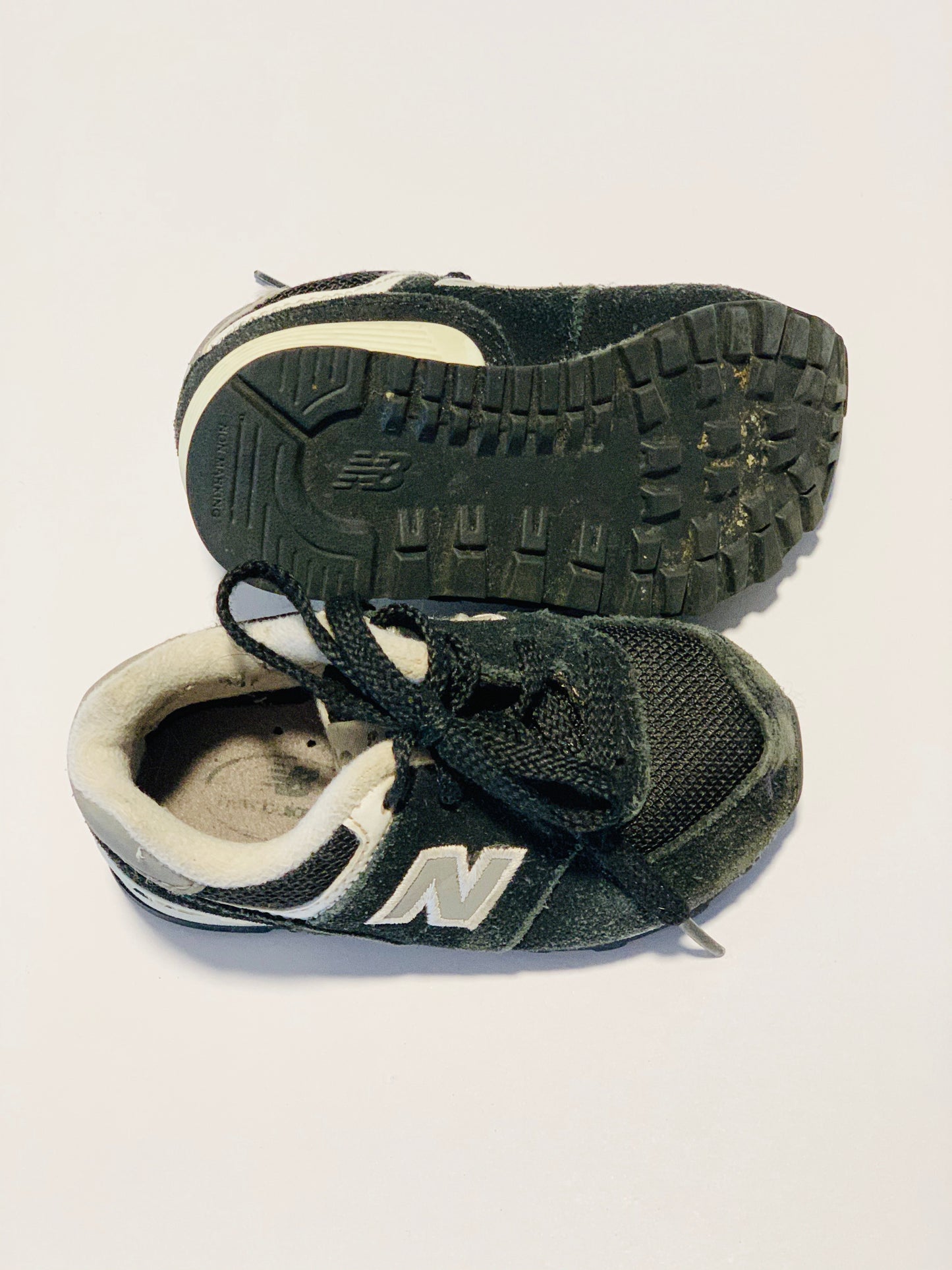 Black suede 574 sneakers - Size US5