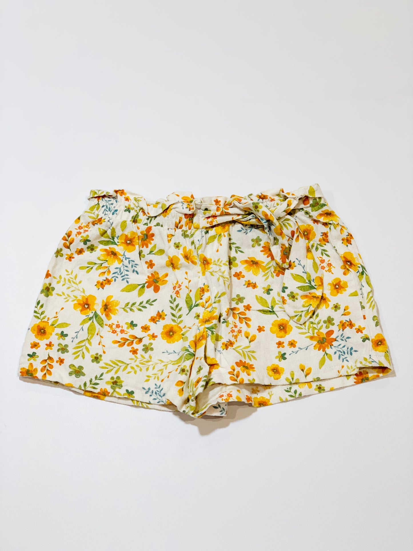 Floral linen shorts - Size 3