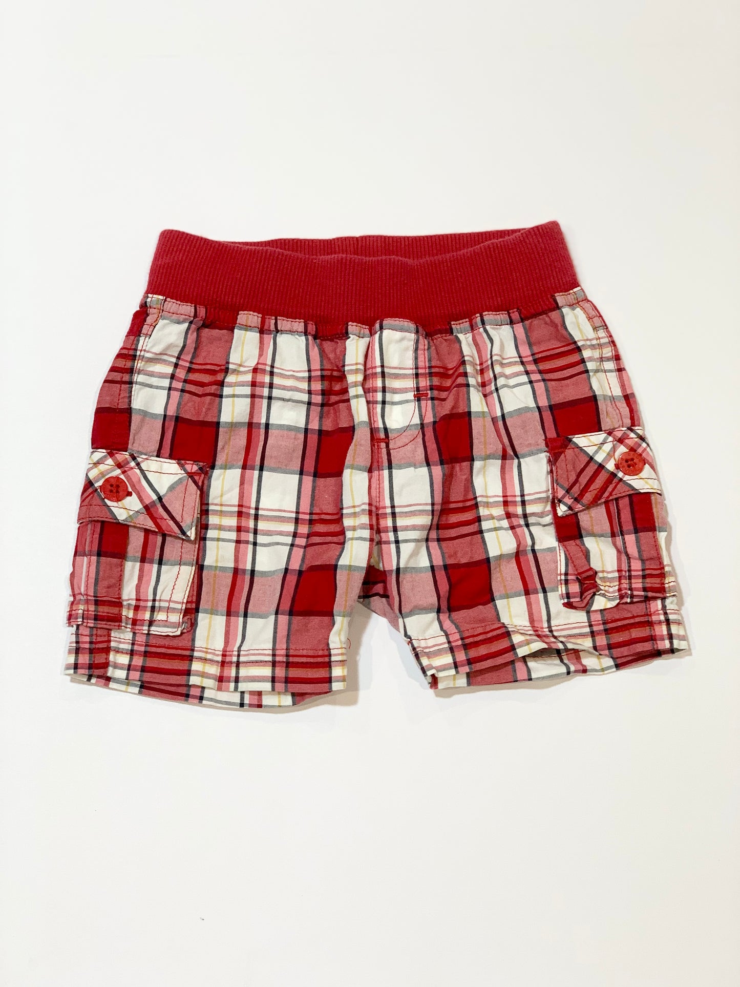 Checkered shorts - Size 9 months