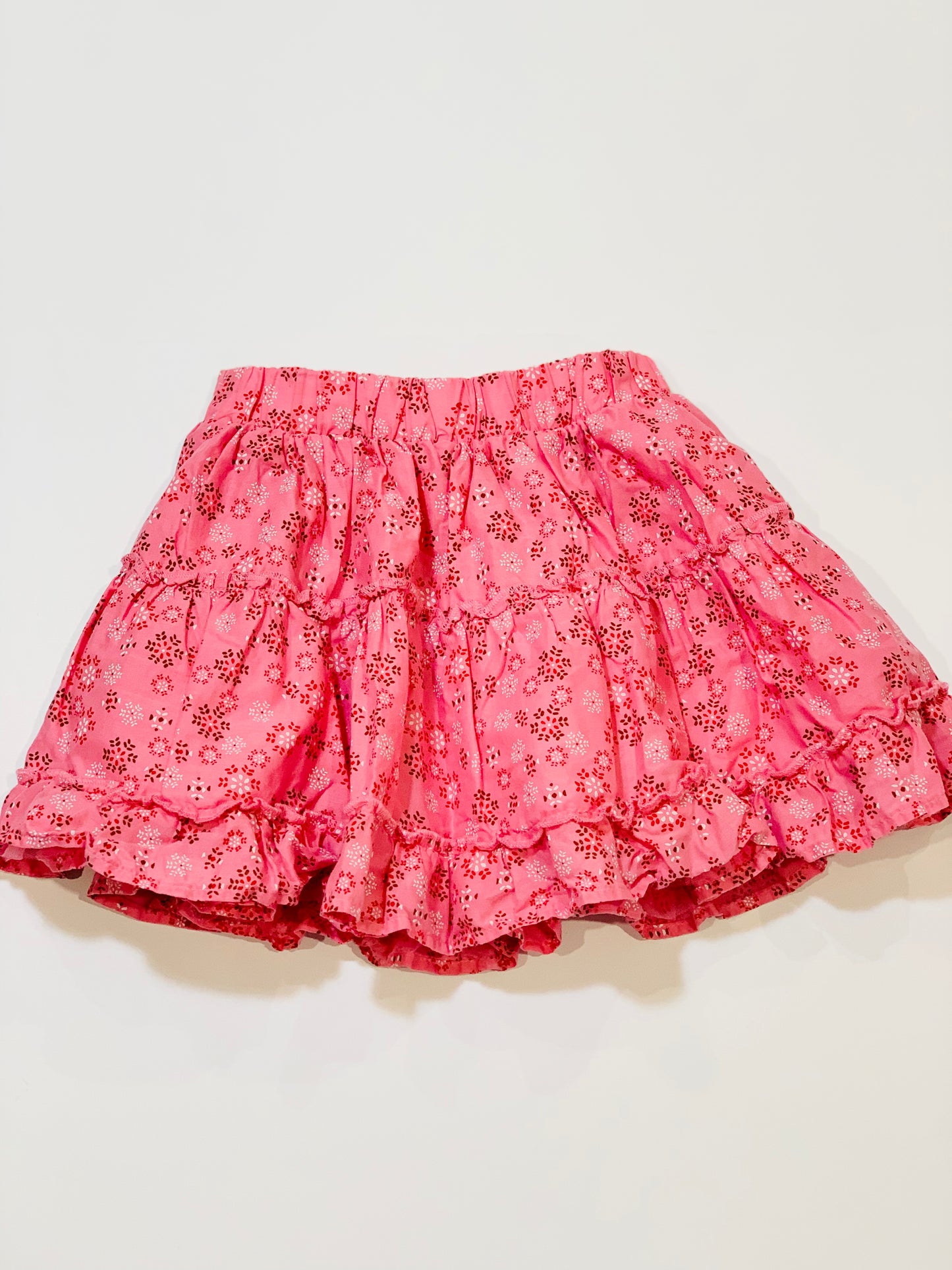 Pink floral skirt - Size 2-3