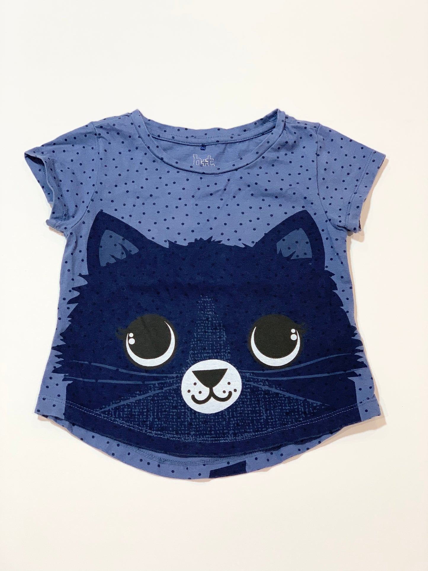 Blue cat tee - Size 2