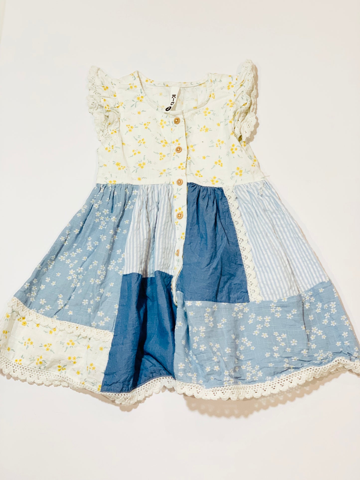 Patch button dress - Size 2
