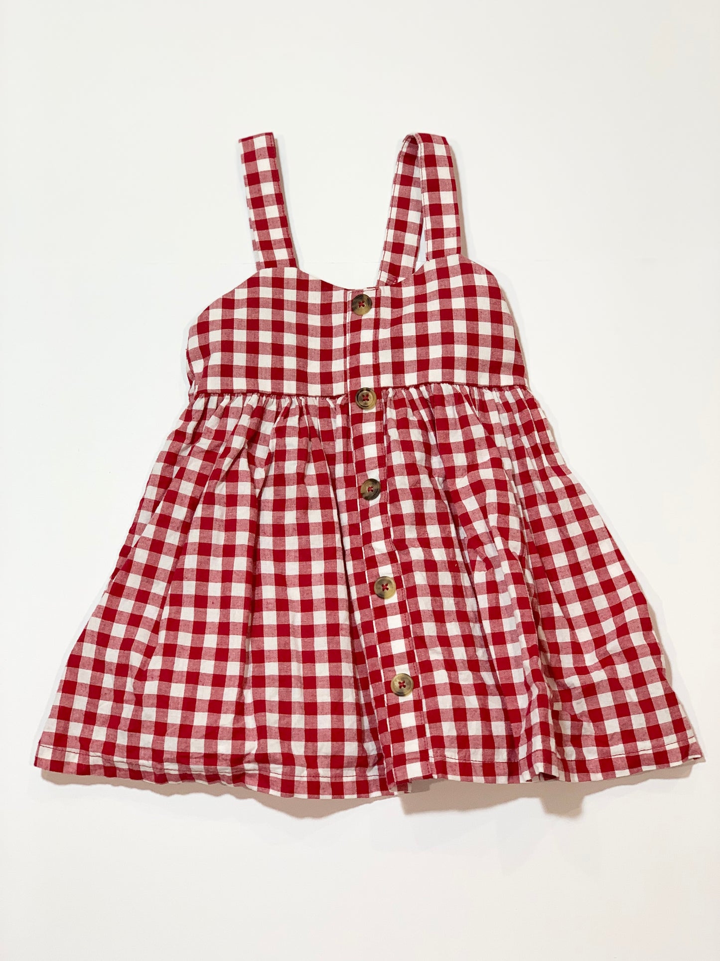 Red gingham dress - Size 2