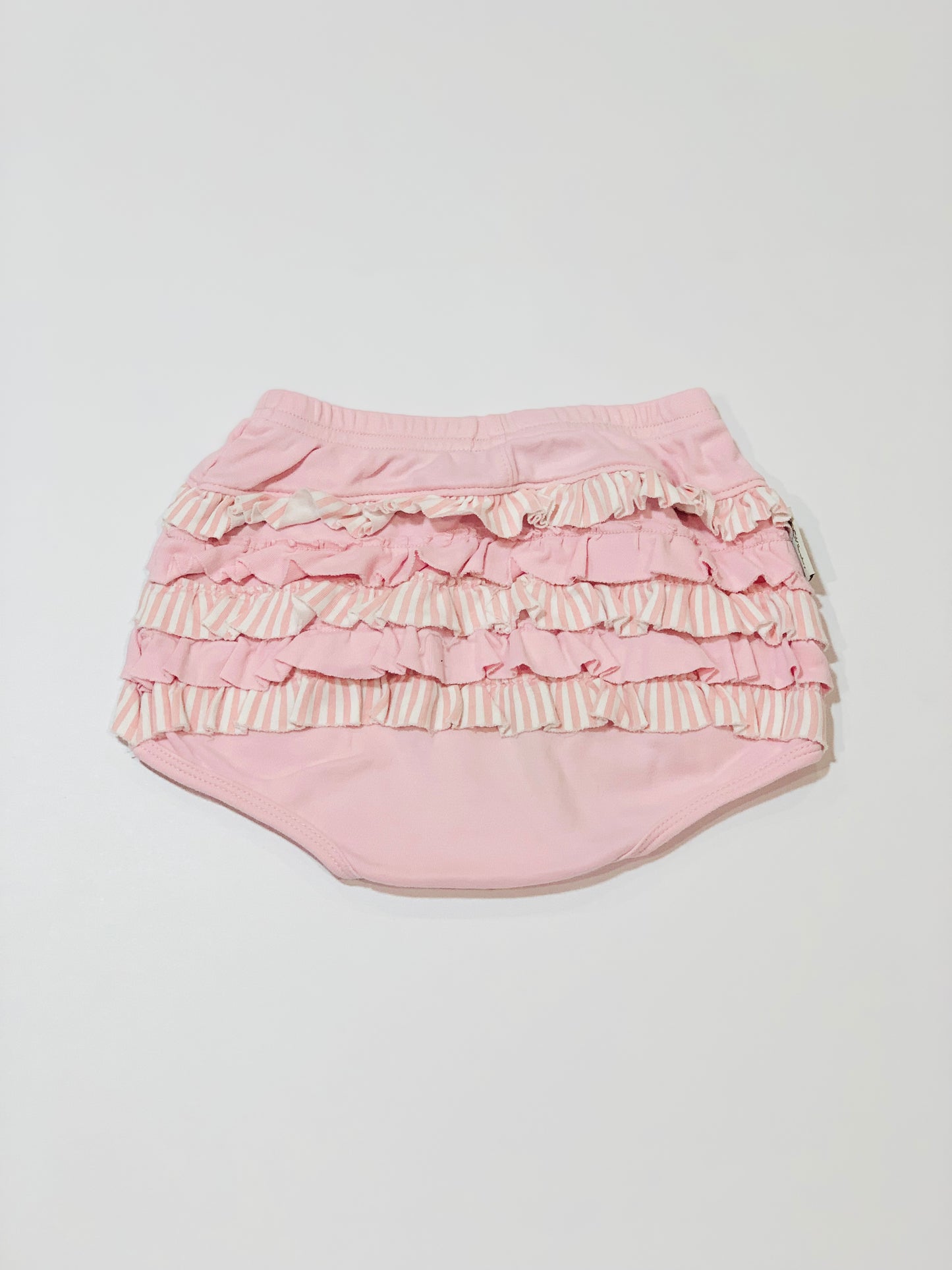 Pink ruffles nappy cover - Size 1