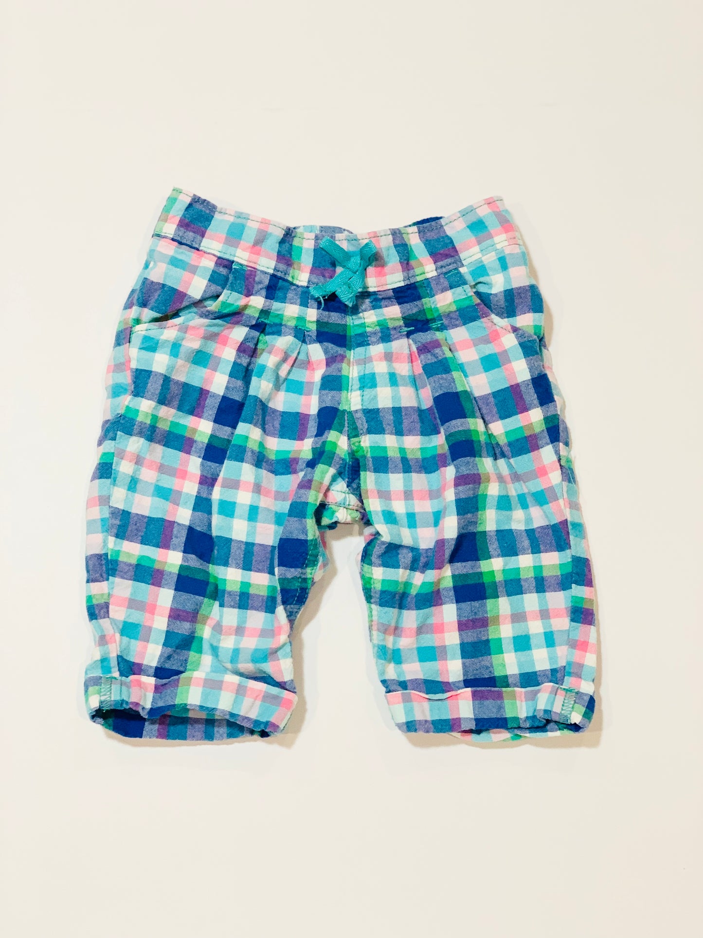 Checkered shorts - Size 12 months