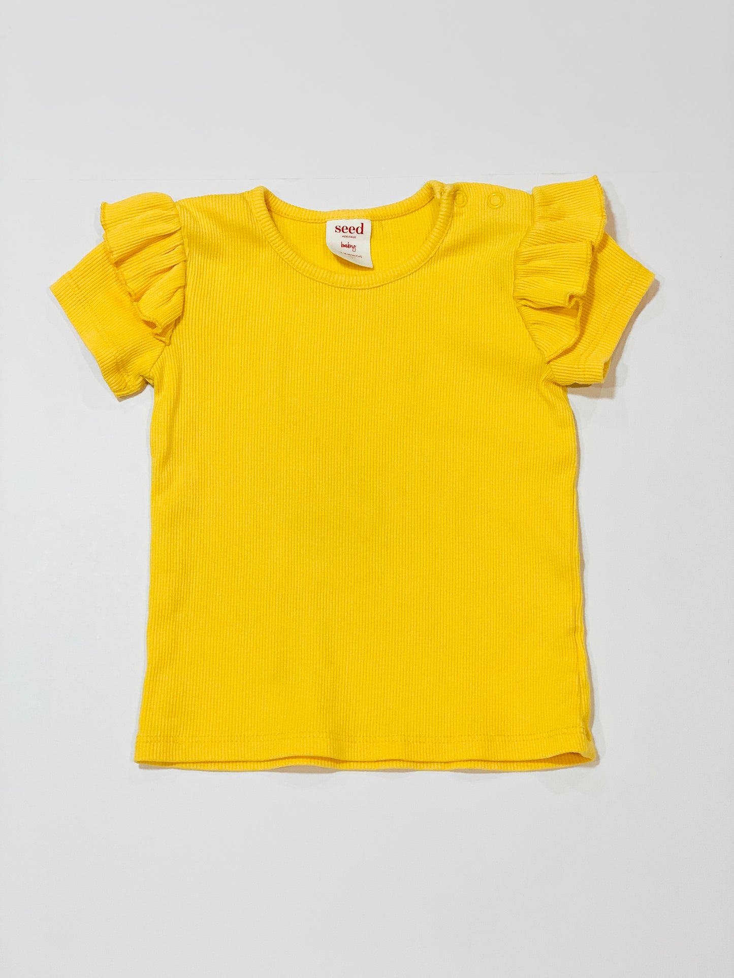Ribbed yellow tee - Size 1