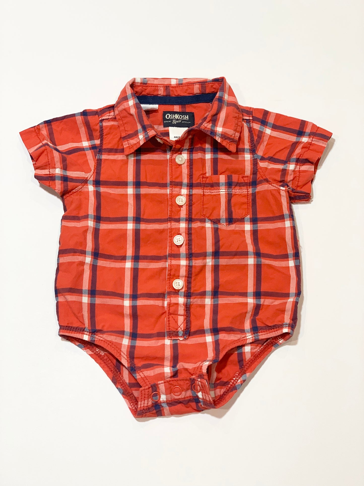 Checkered shirt bodysuit - Size 00