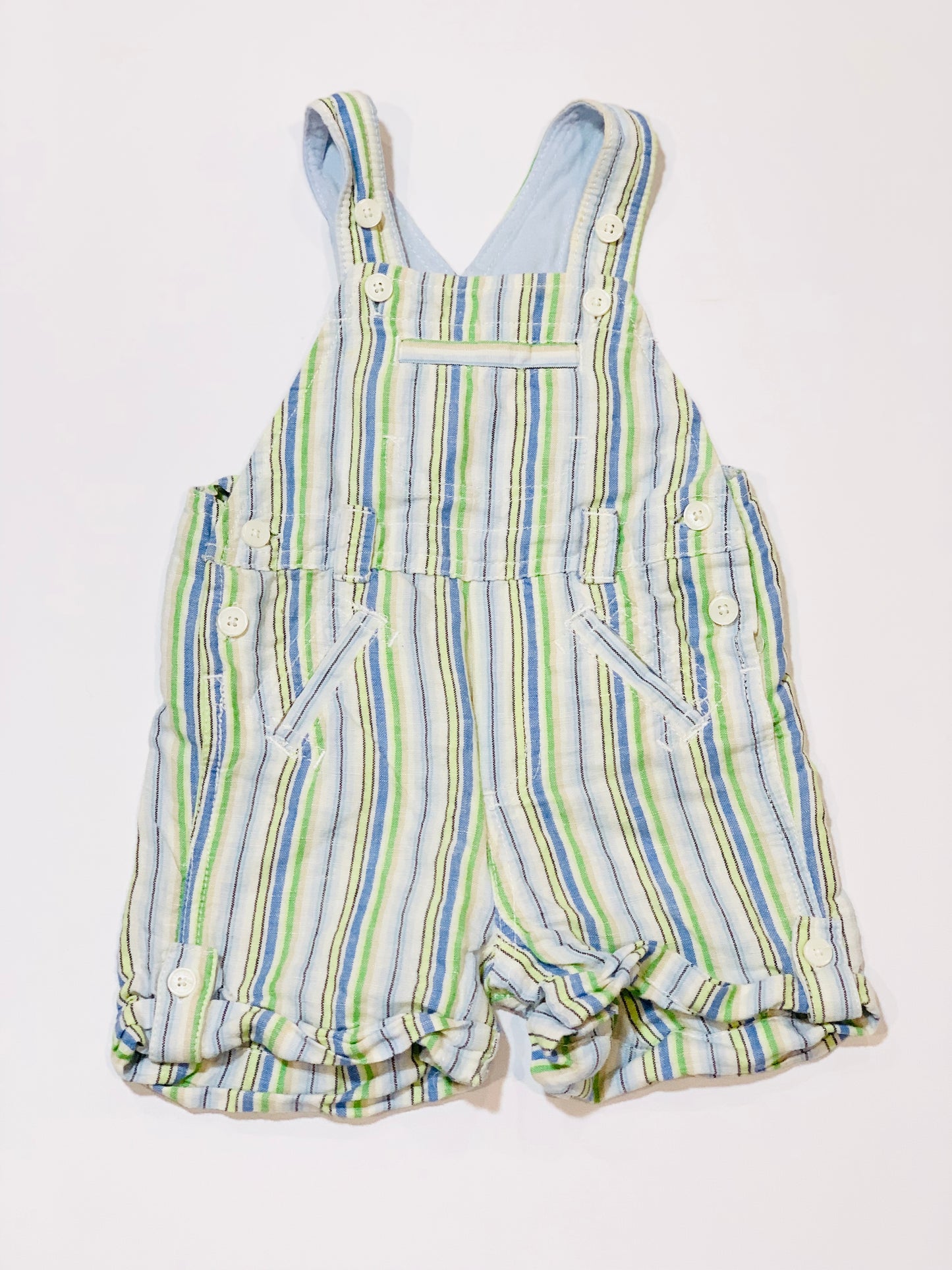 Striped linen overalls - Size 00