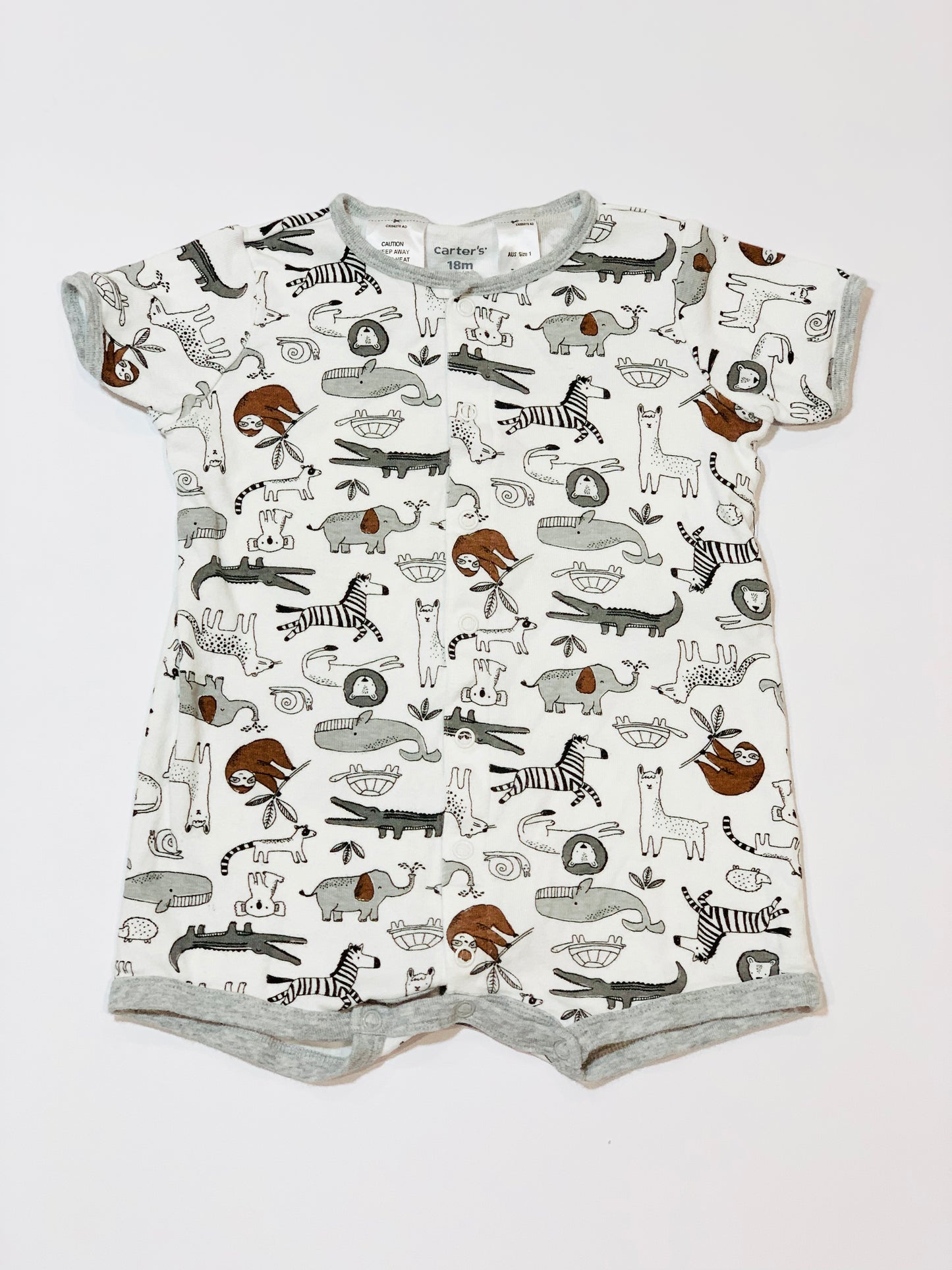 Animals romper - Size 1