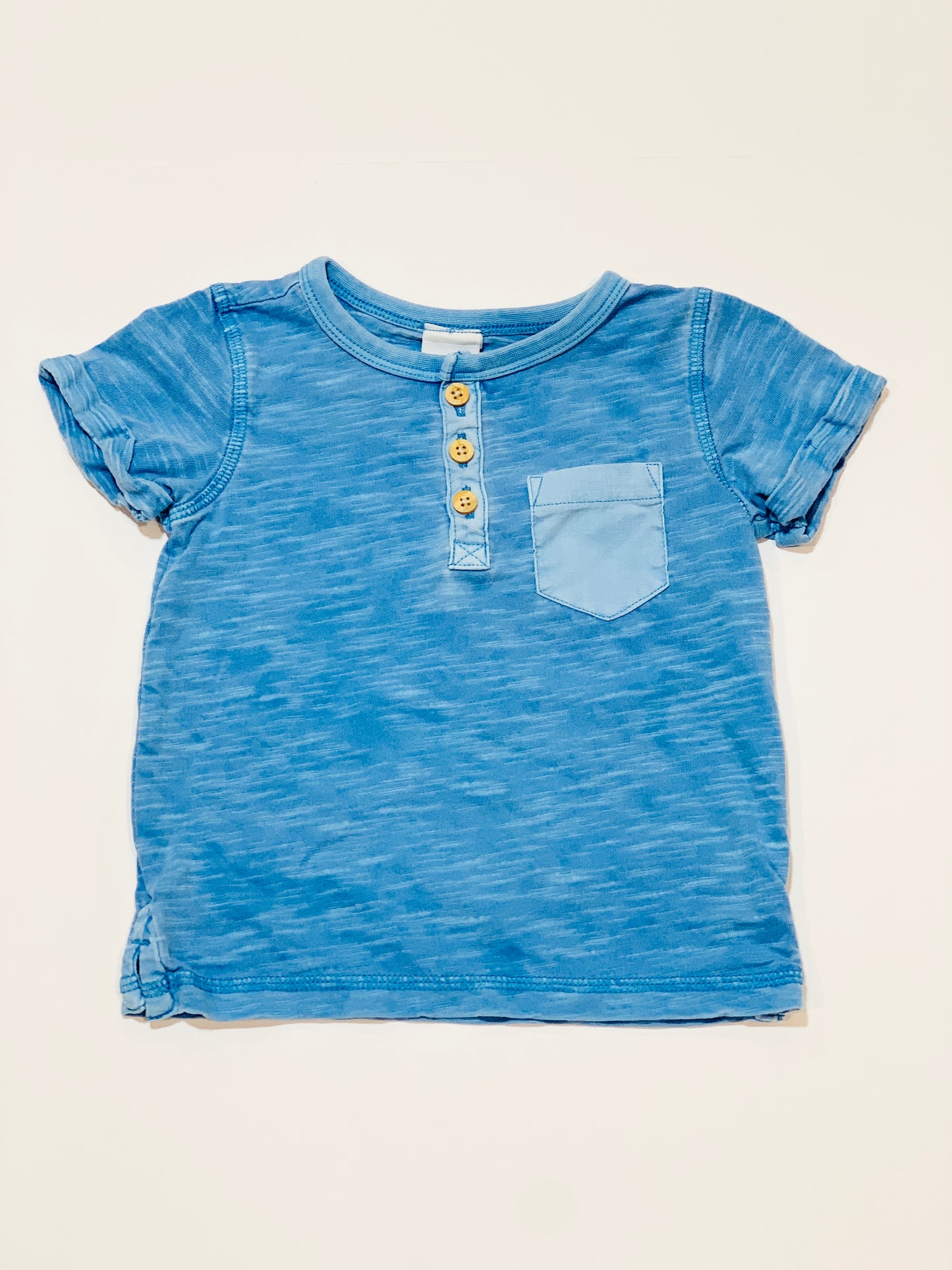 Blue Henley tee - Size 0