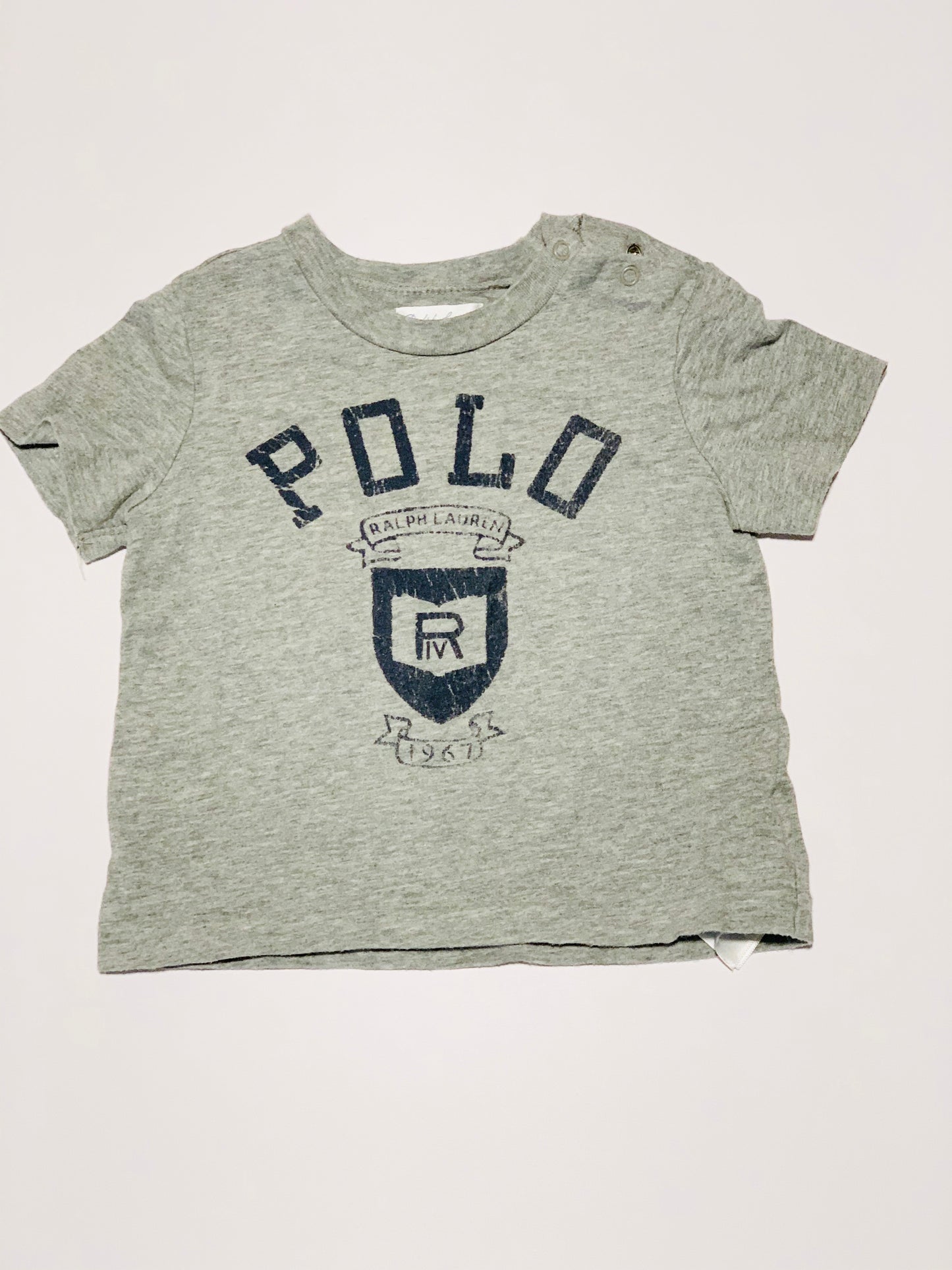 Grey tee - Size 9 months
