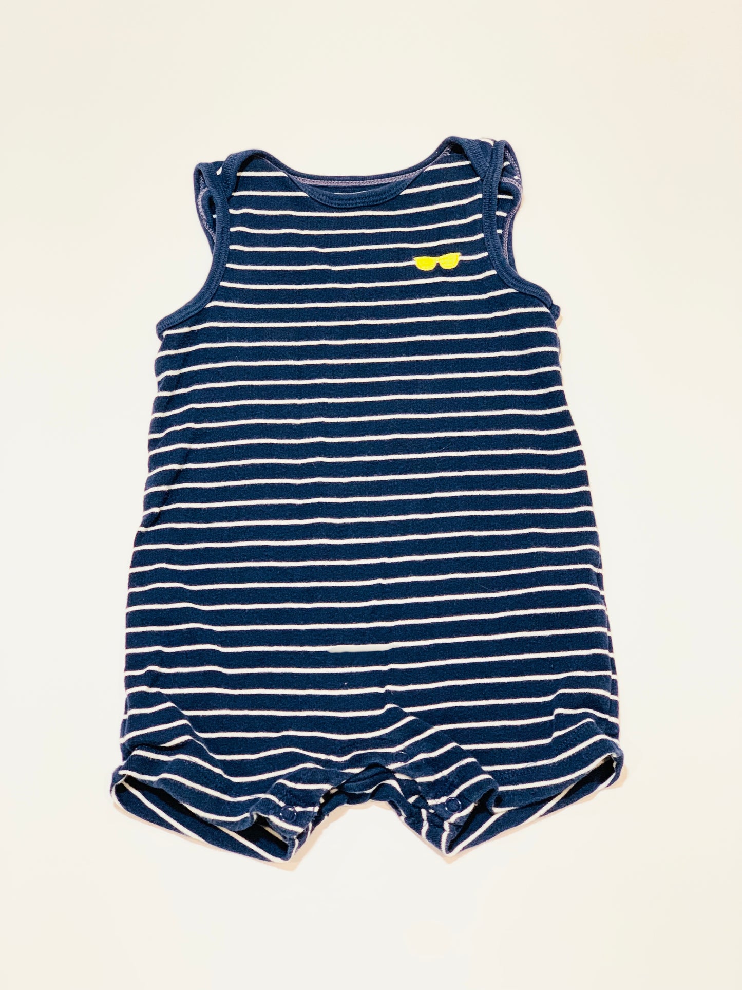 Striped romper - Size 9 months