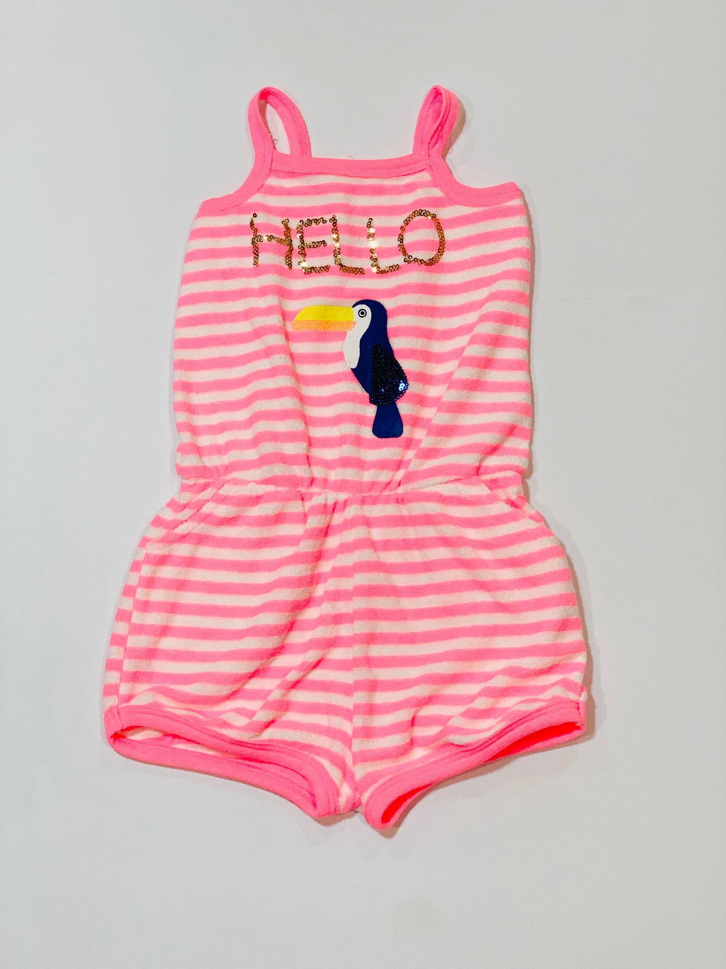 Striped towelling jumpsuit - Size 2