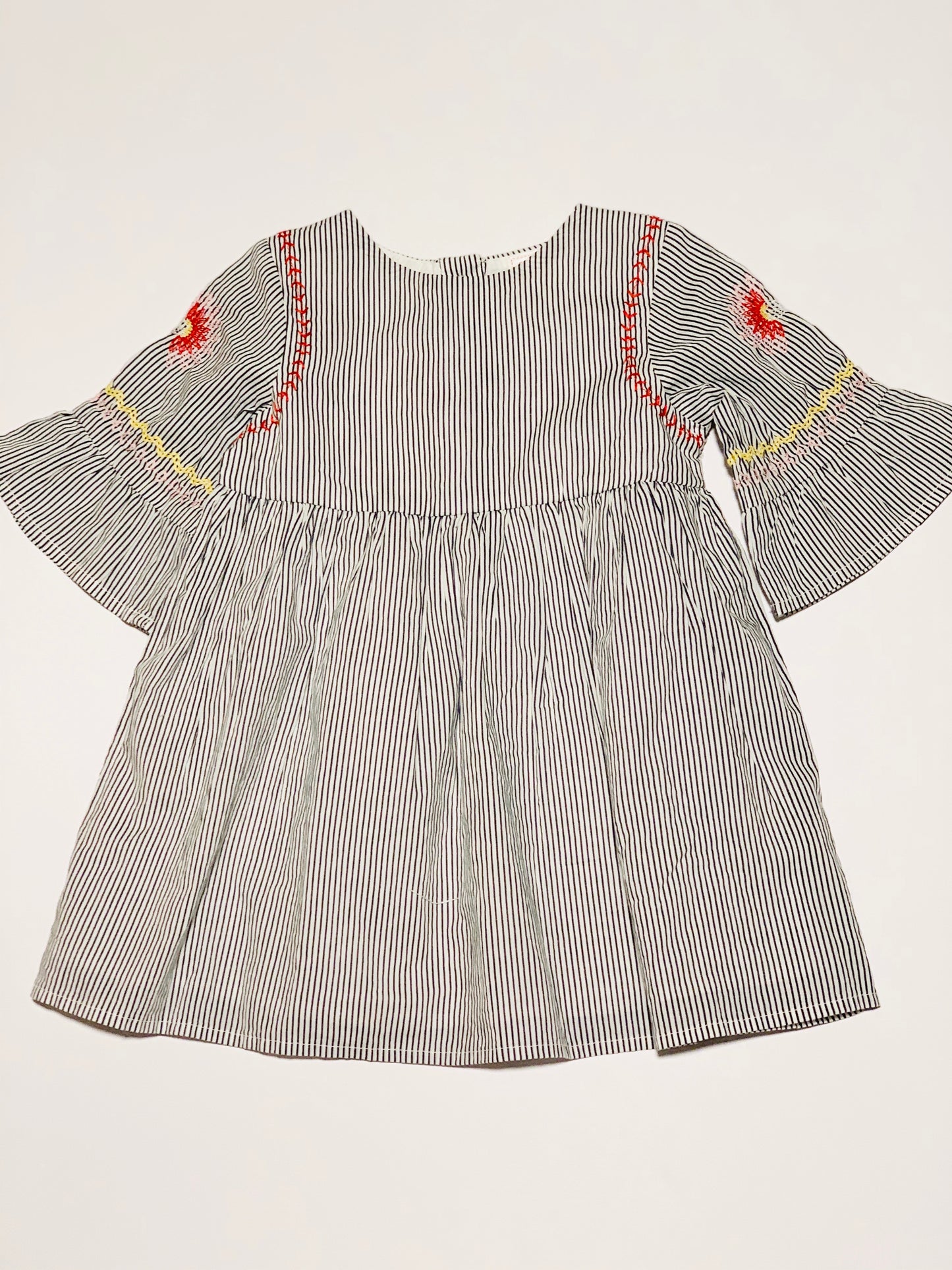 Striped embroidered dress - Size 1