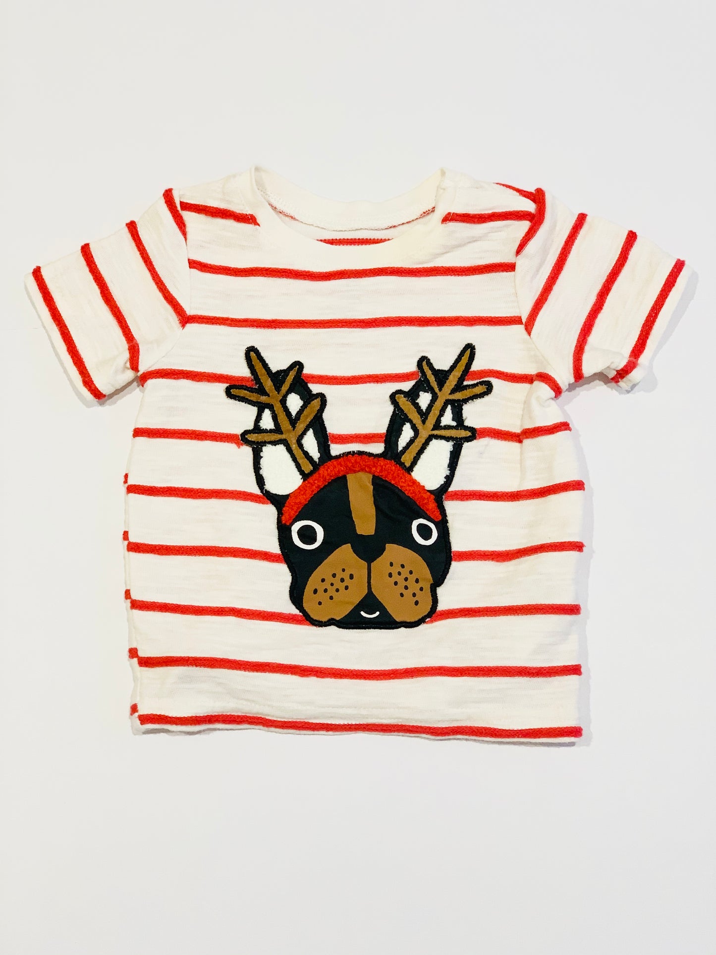 Christmas bulldog tee - Size 000