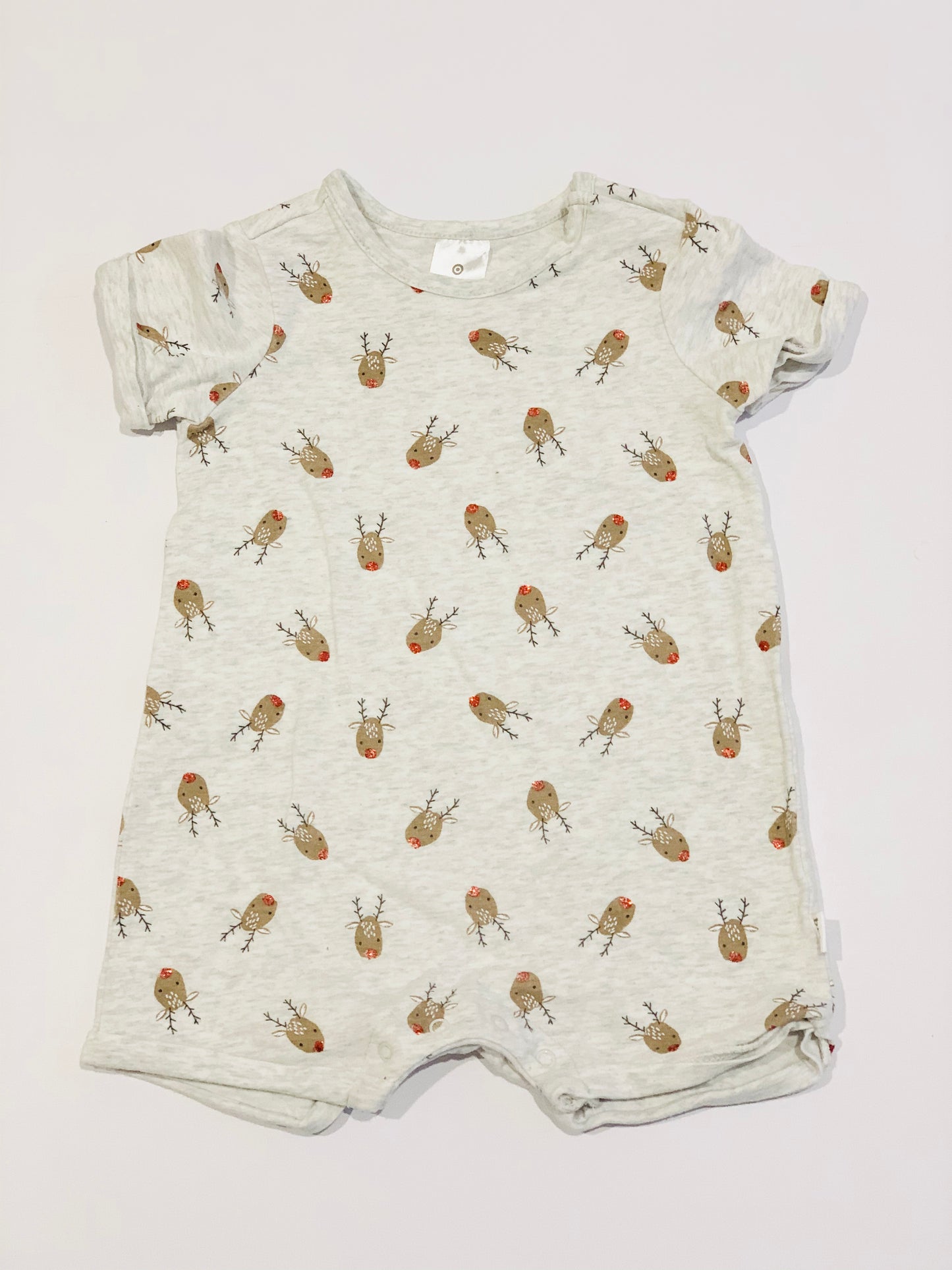 Glitter Rudolph romper - Size 0