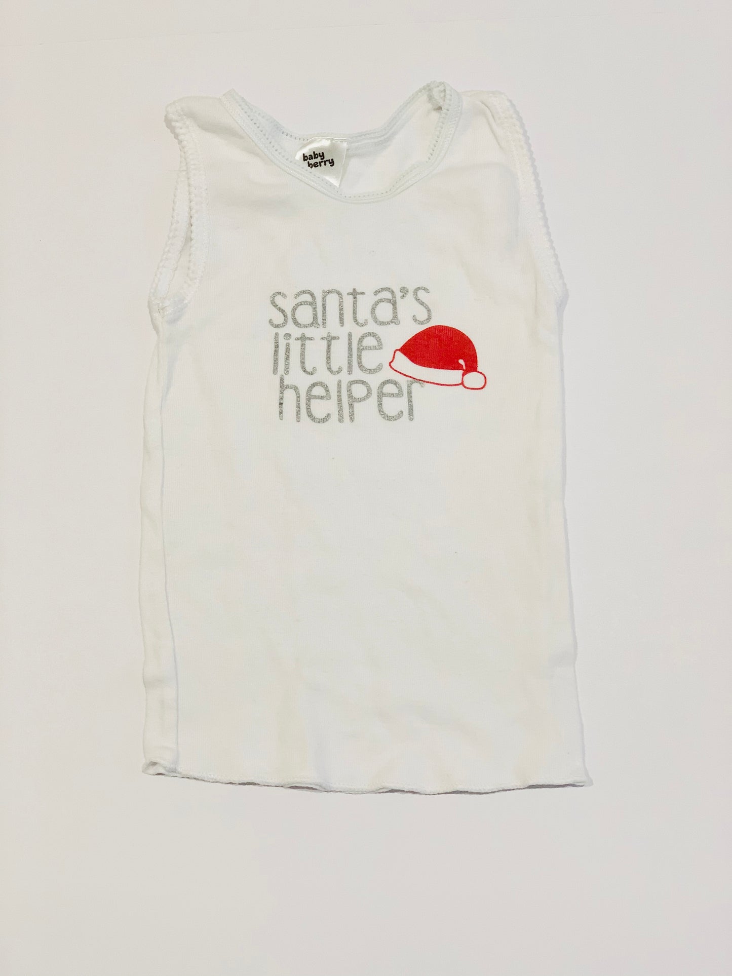 Santa's little helper singlet - Size 1