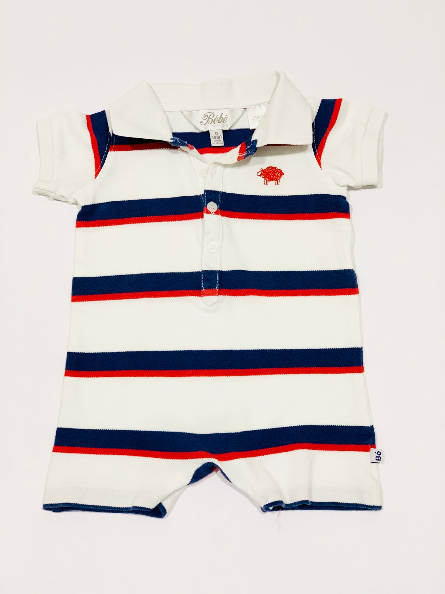 Striped romper - Size 9 months