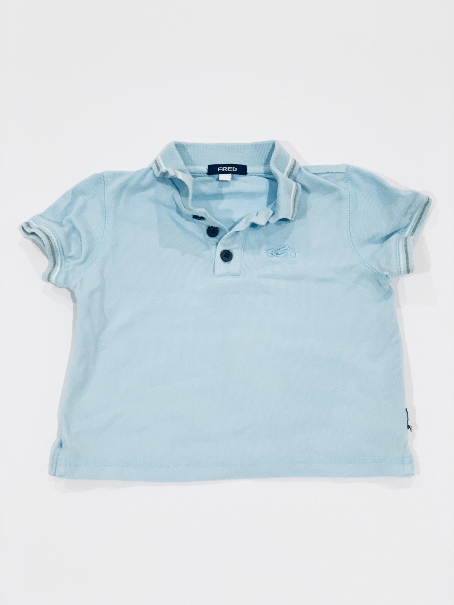 Blue polo top - Size 0