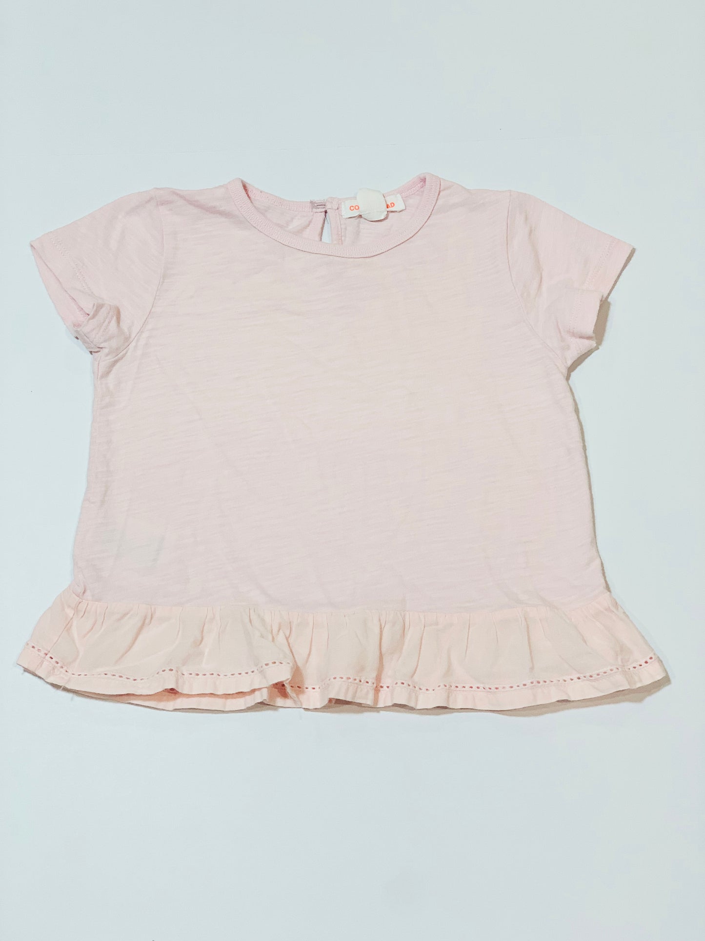 Pink peplum tee - Size 2