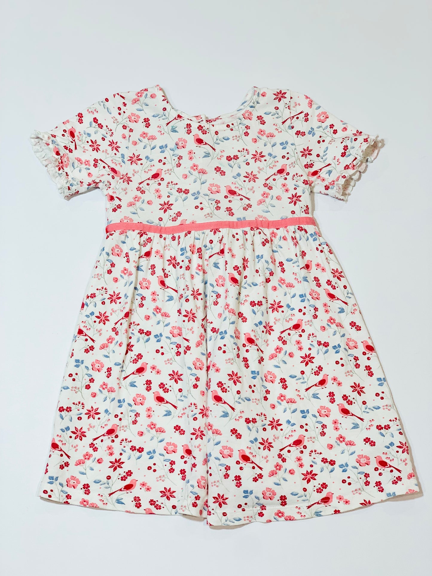 Floral birds dress - Size 2
