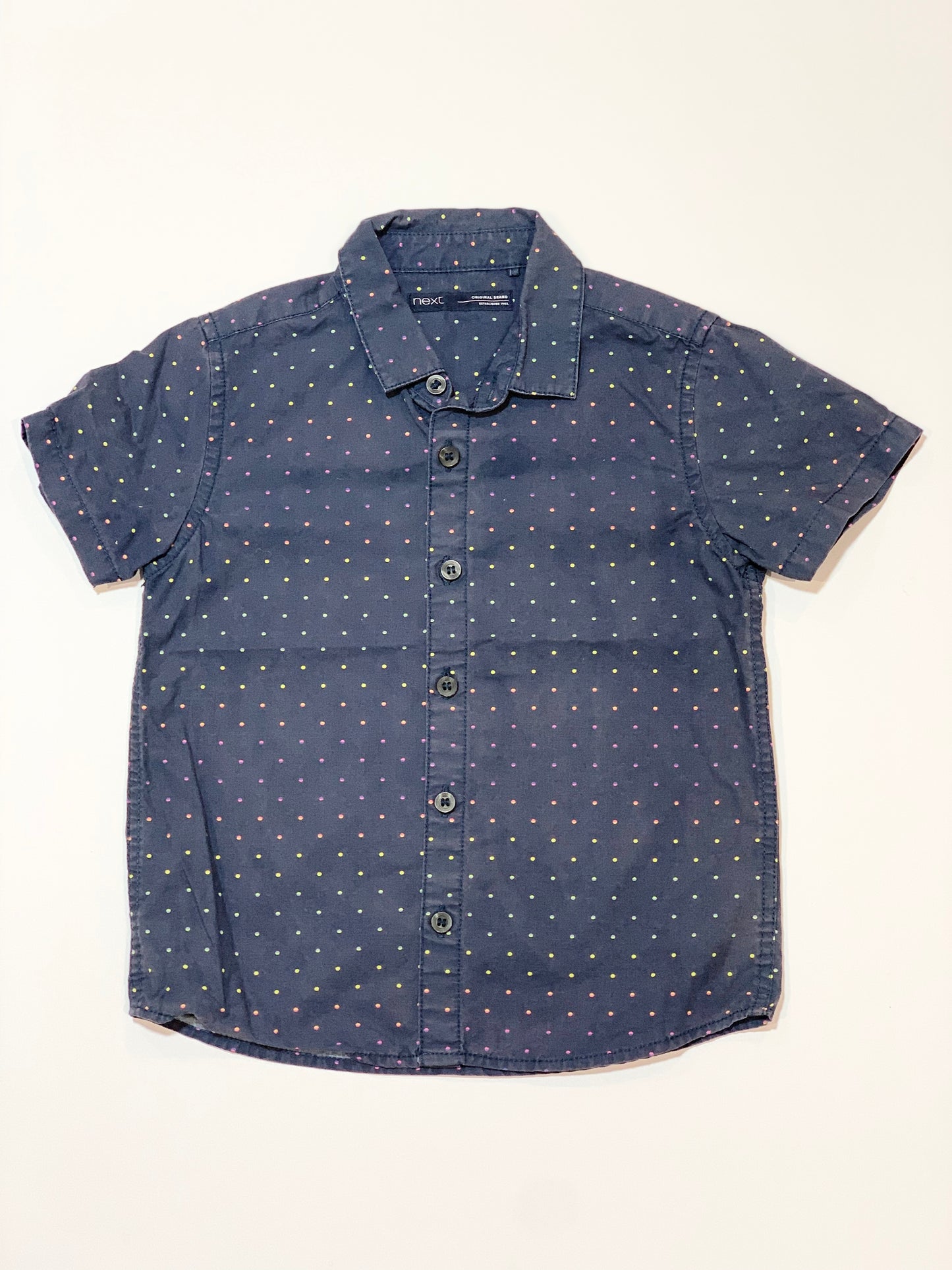 Navy spot shirt - Size 2-3